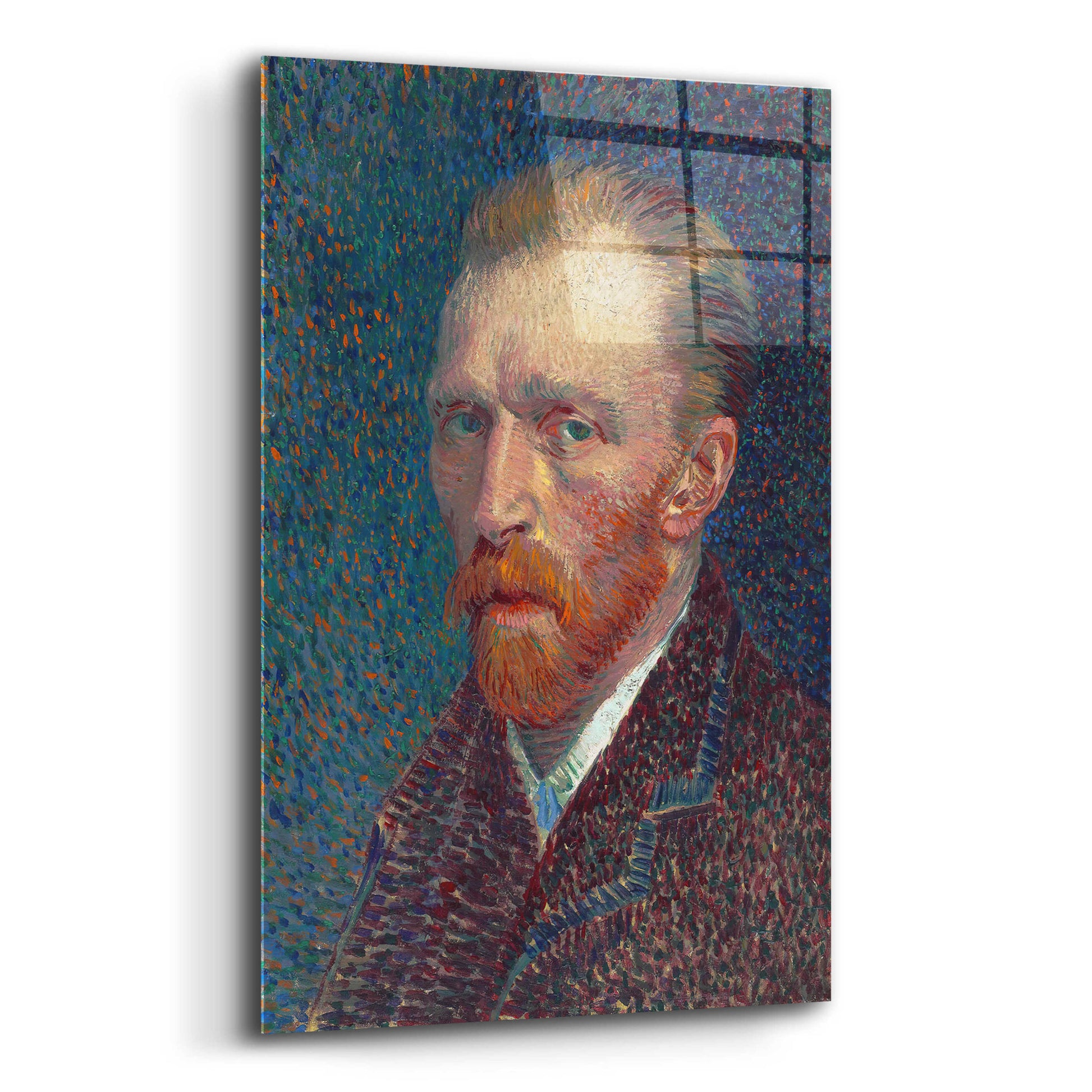 Epic Art 'Self-Portrait 1887' by Vincent Van Gogh, Acrylic Glass Wall Art,12x16