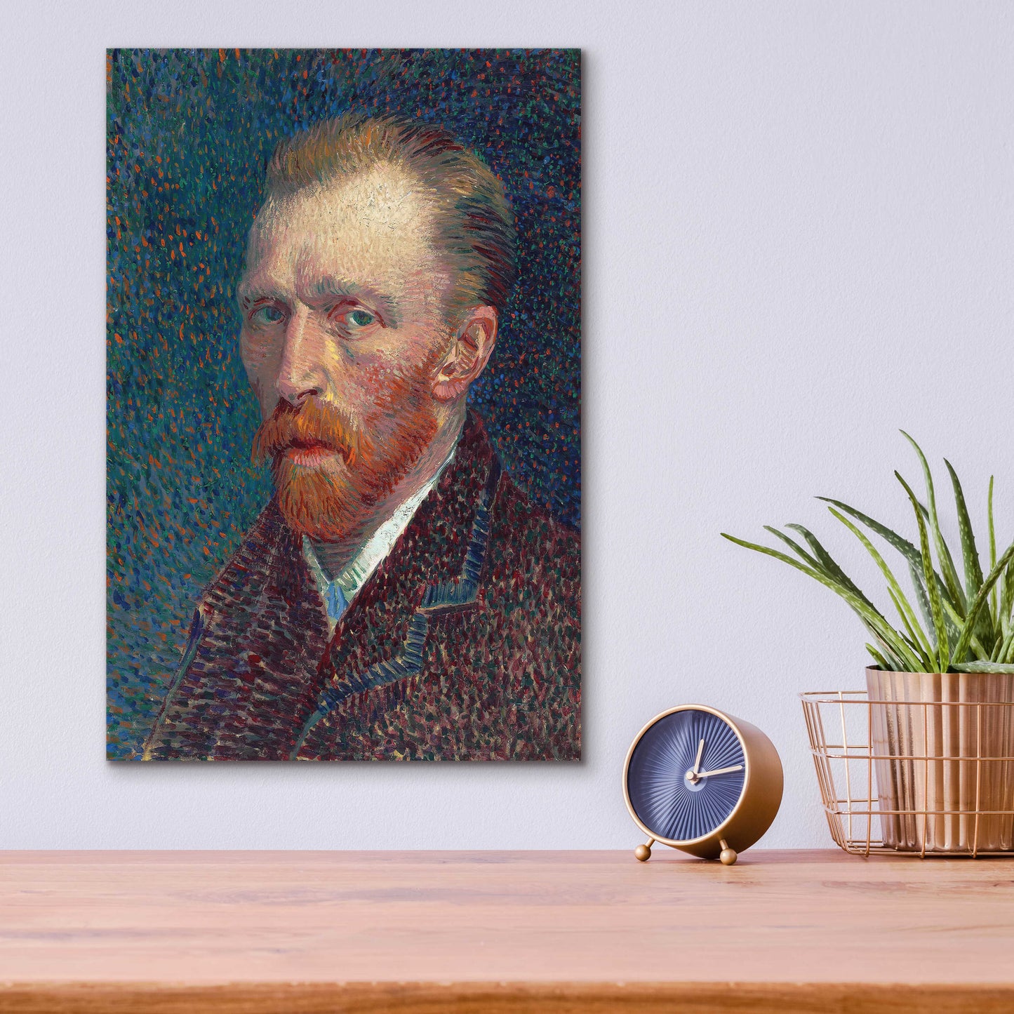 Epic Art 'Self-Portrait 1887' by Vincent Van Gogh, Acrylic Glass Wall Art,12x16