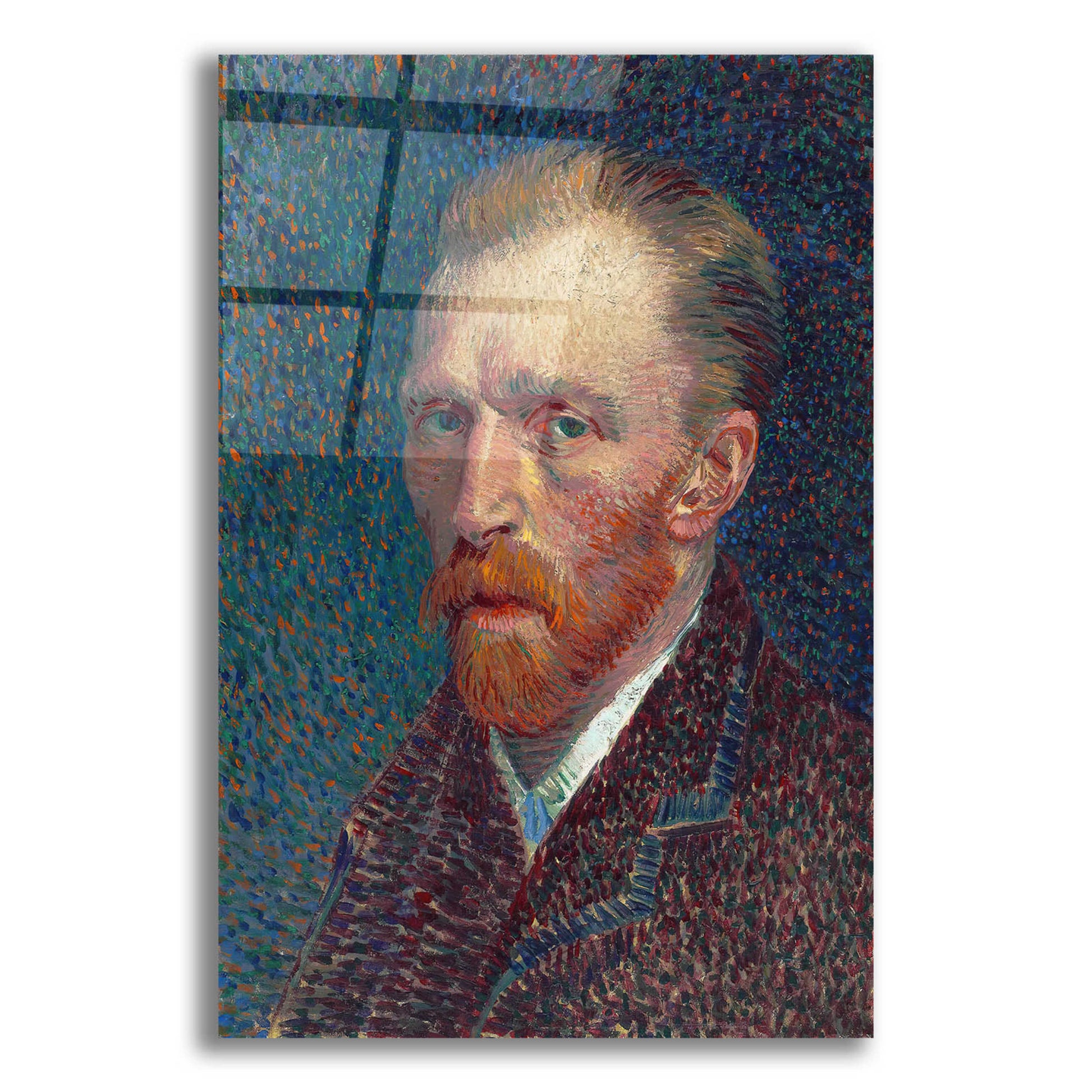 Epic Art 'Self-Portrait 1887' by Vincent Van Gogh, Acrylic Glass Wall Art,12x16