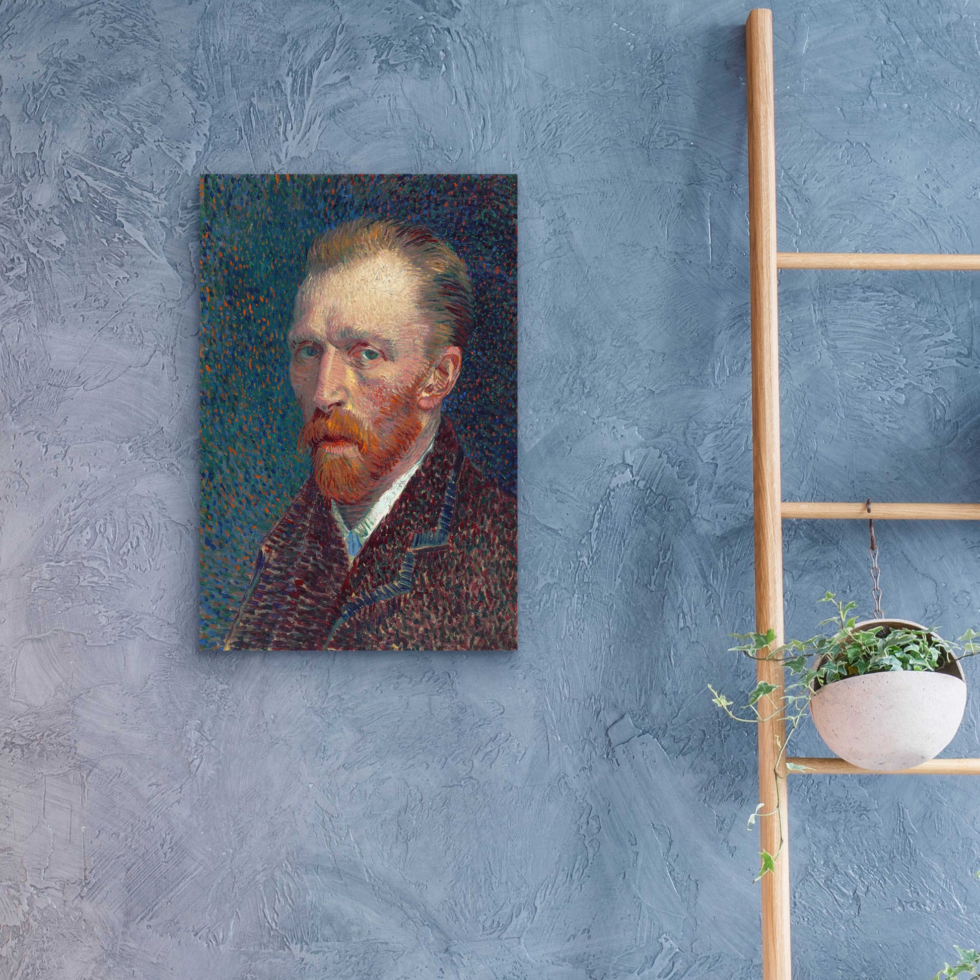 Epic Art 'Self-Portrait 1887' by Vincent Van Gogh, Acrylic Glass Wall Art,16x24