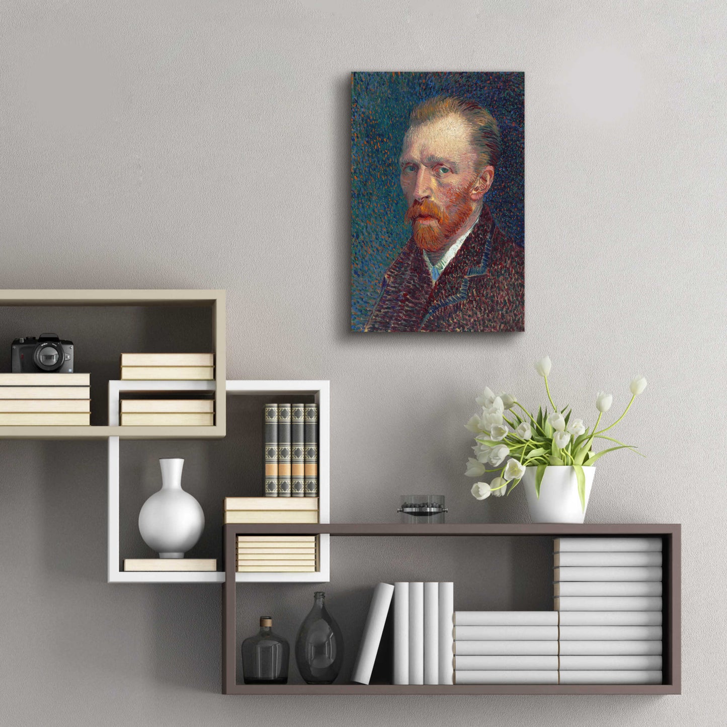 Epic Art 'Self-Portrait 1887' by Vincent Van Gogh, Acrylic Glass Wall Art,16x24