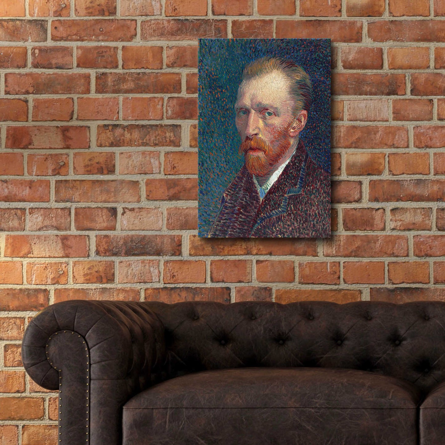 Epic Art 'Self-Portrait 1887' by Vincent Van Gogh, Acrylic Glass Wall Art,16x24