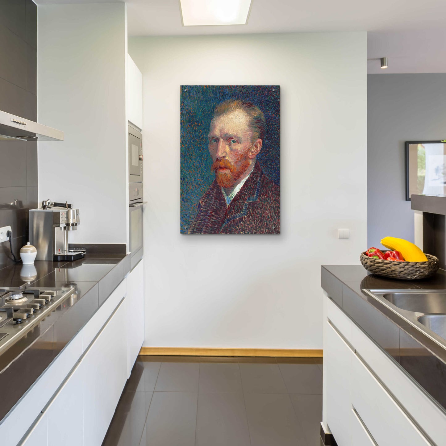 Epic Art 'Self-Portrait 1887' by Vincent Van Gogh, Acrylic Glass Wall Art,24x36