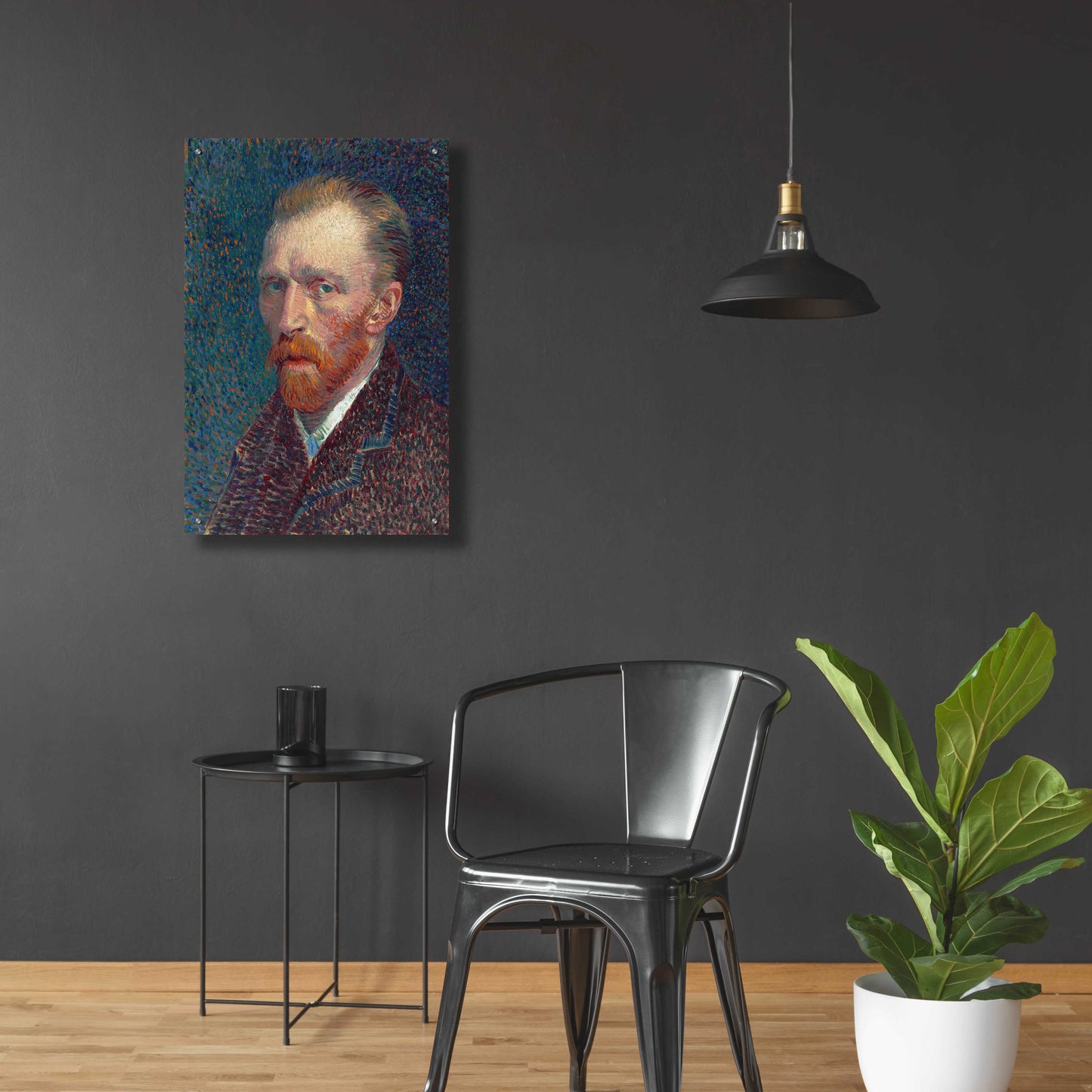 Epic Art 'Self-Portrait 1887' by Vincent Van Gogh, Acrylic Glass Wall Art,24x36