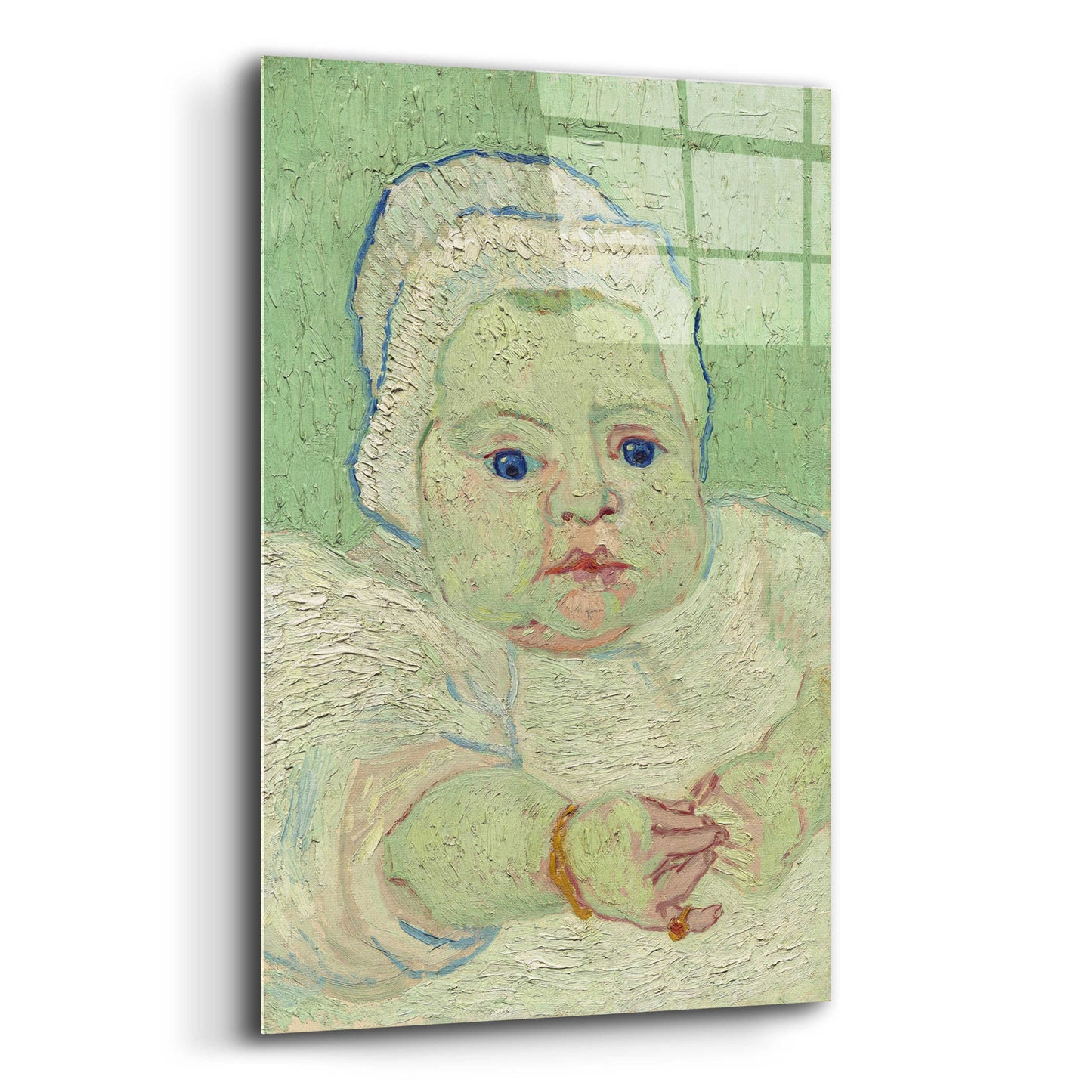 Epic Art 'Roulin's Baby' by Vincent Van Gogh, Acrylic Glass Wall Art,12x16