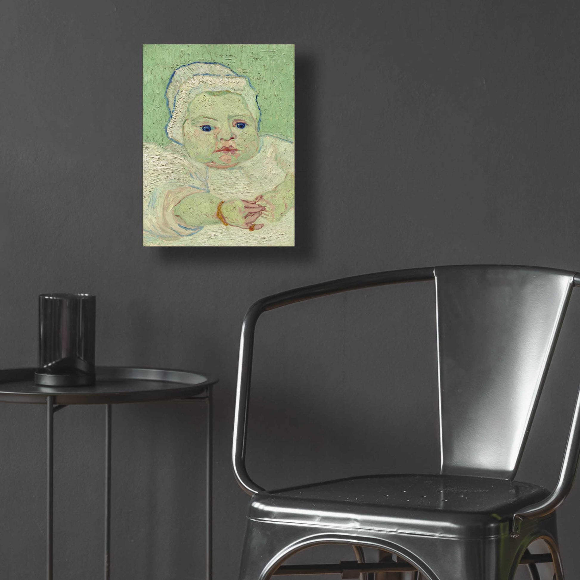 Epic Art 'Roulin's Baby' by Vincent Van Gogh, Acrylic Glass Wall Art,12x16