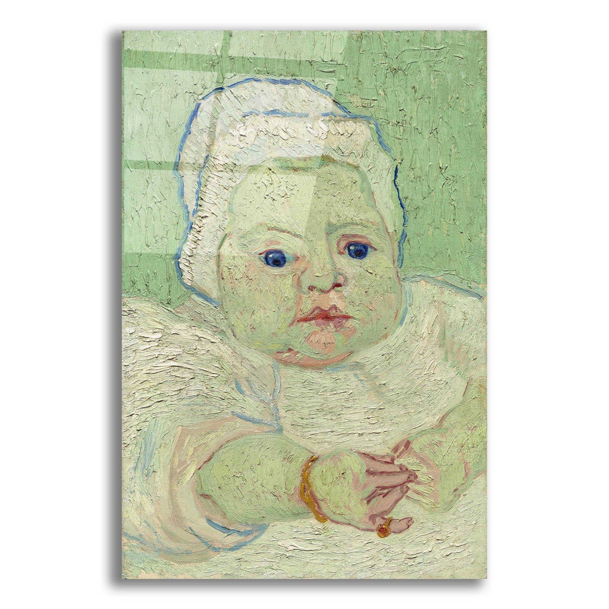 Epic Art 'Roulin's Baby' by Vincent Van Gogh, Acrylic Glass Wall Art,12x16