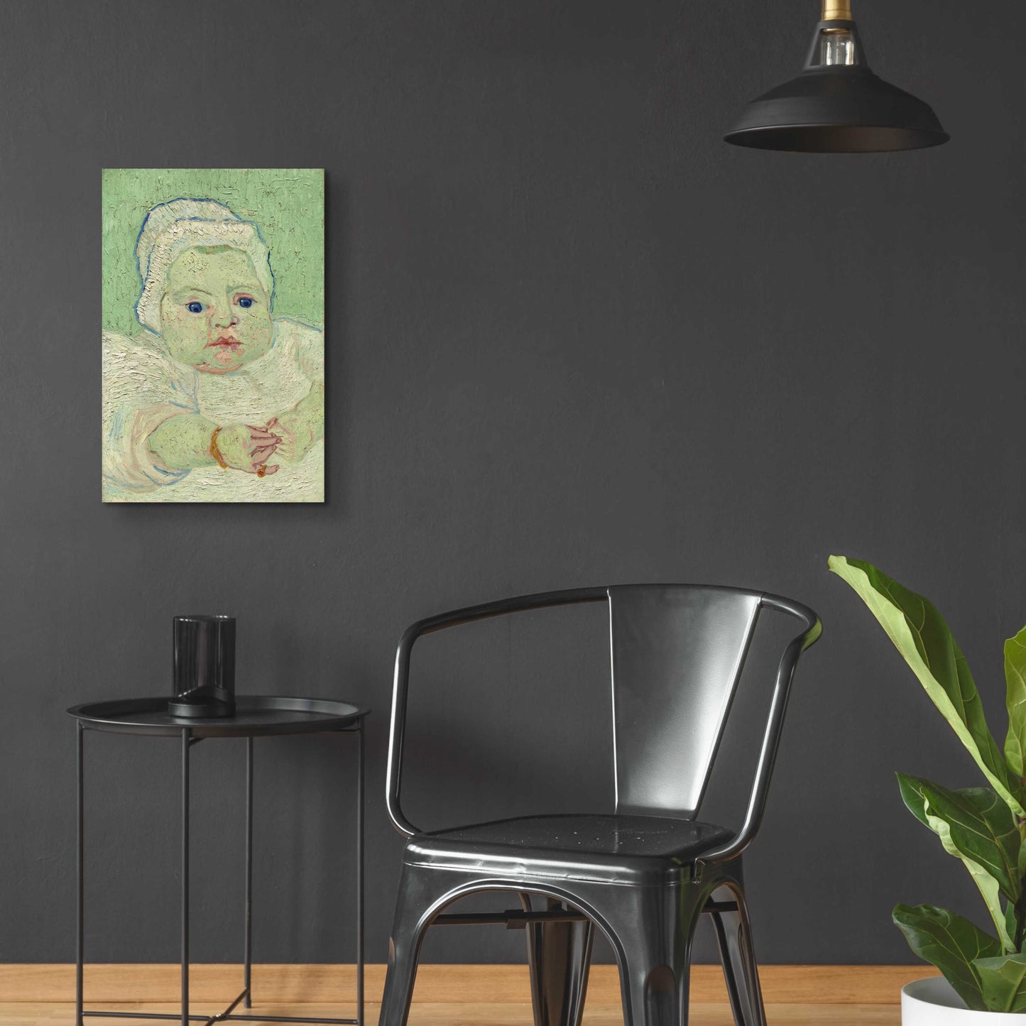 Epic Art 'Roulin's Baby' by Vincent Van Gogh, Acrylic Glass Wall Art,16x24