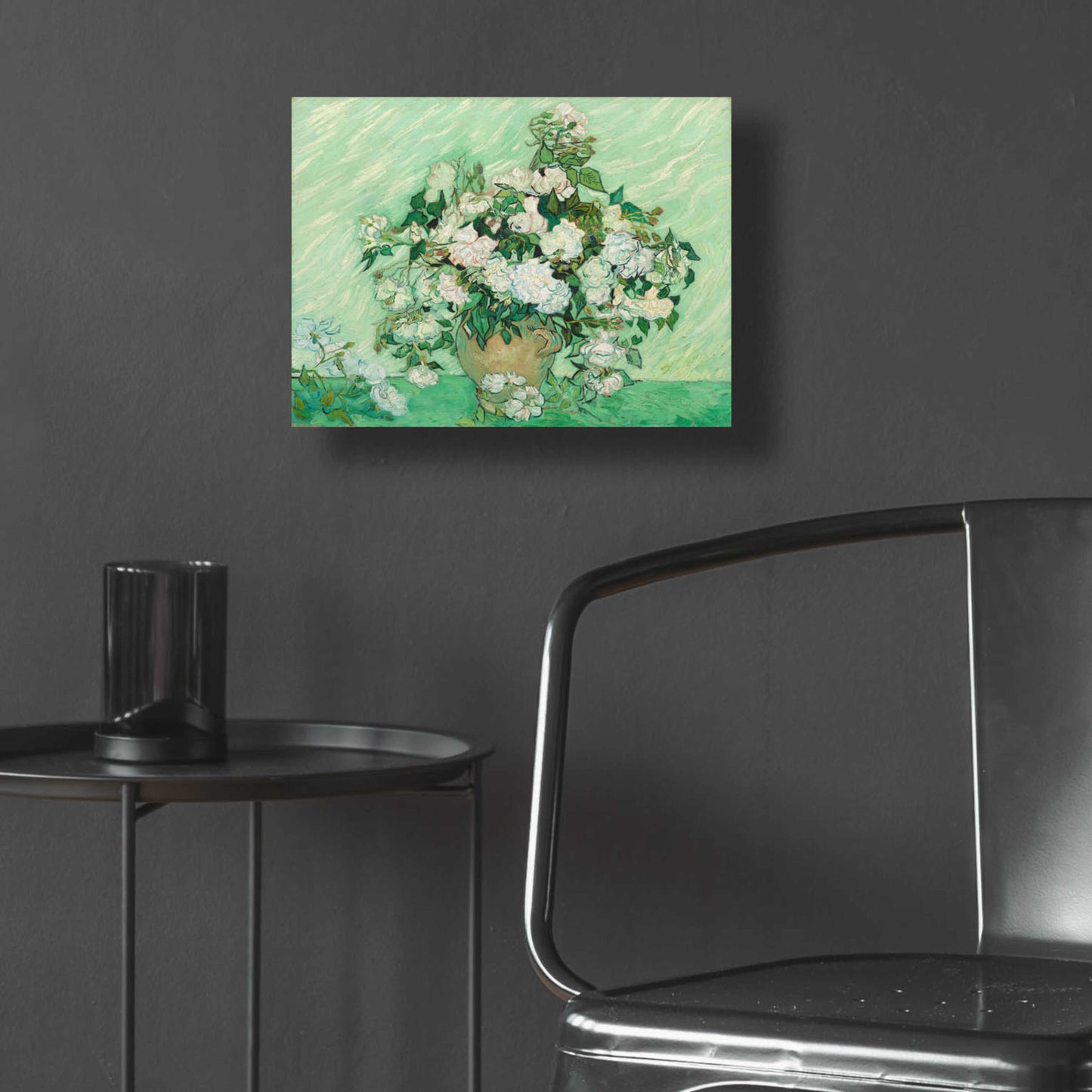 Epic Art 'Roses' by Vincent Van Gogh, Acrylic Glass Wall Art,16x12