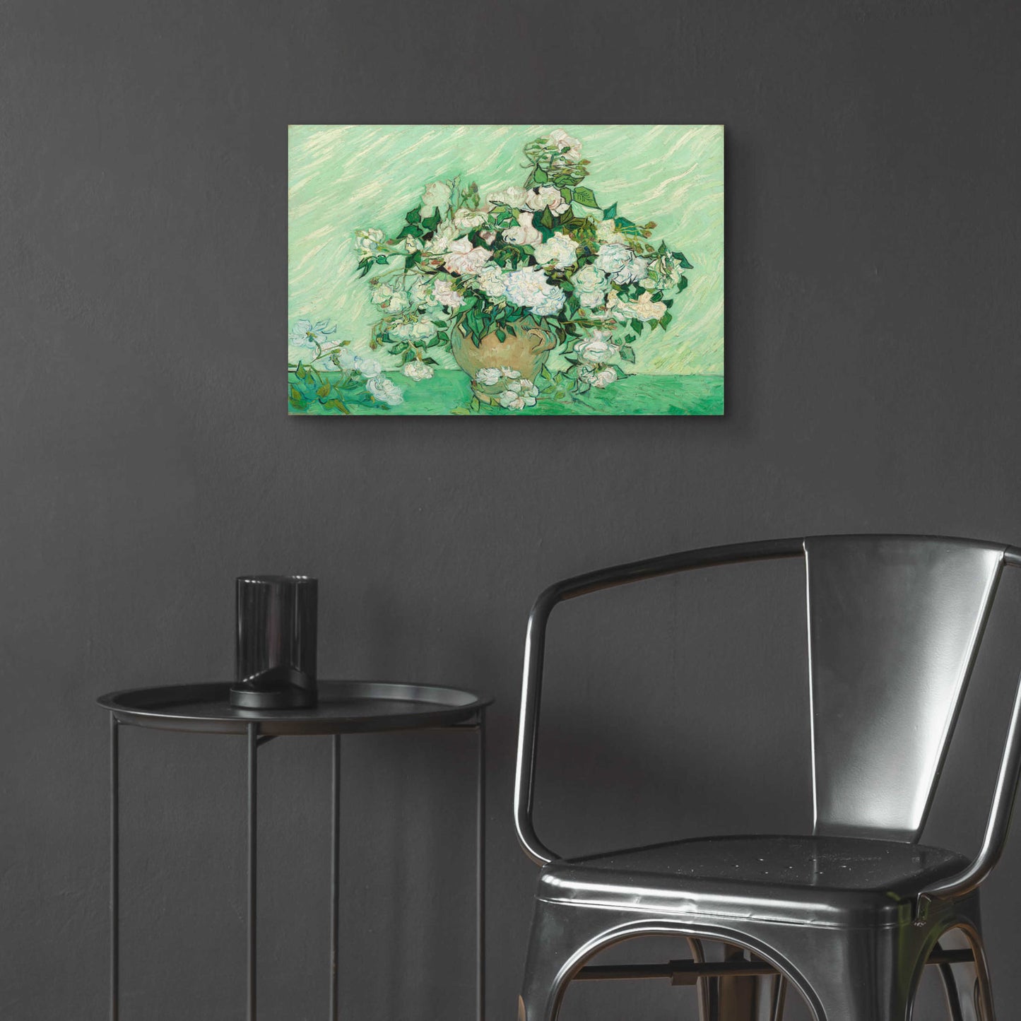 Epic Art 'Roses' by Vincent Van Gogh, Acrylic Glass Wall Art,24x16