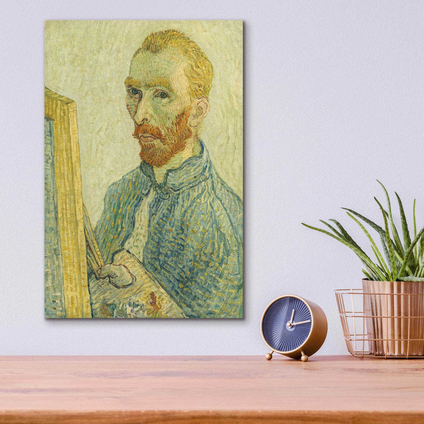 Epic Art 'Portrait Of Vincent Van Gogh' by Vincent Van Gogh, Acrylic Glass Wall Art,12x16