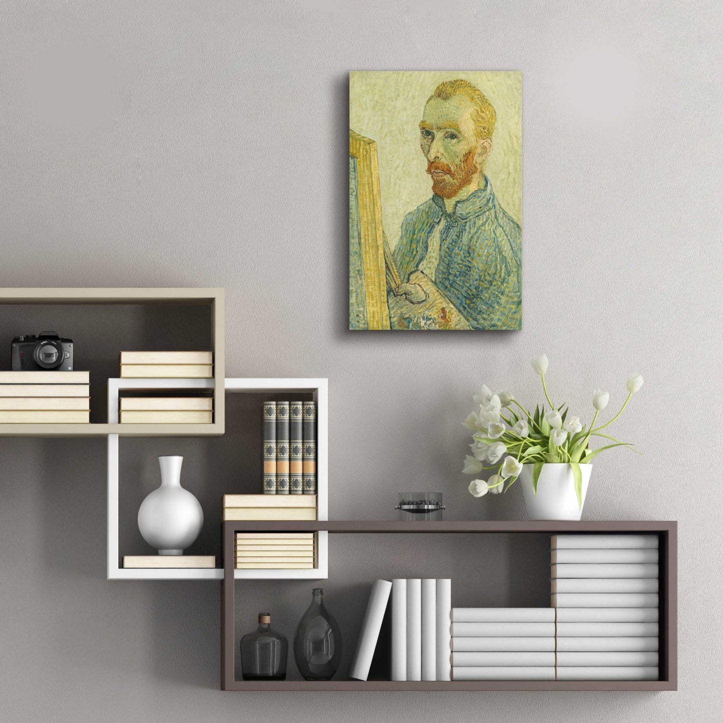 Epic Art 'Portrait Of Vincent Van Gogh' by Vincent Van Gogh, Acrylic Glass Wall Art,16x24