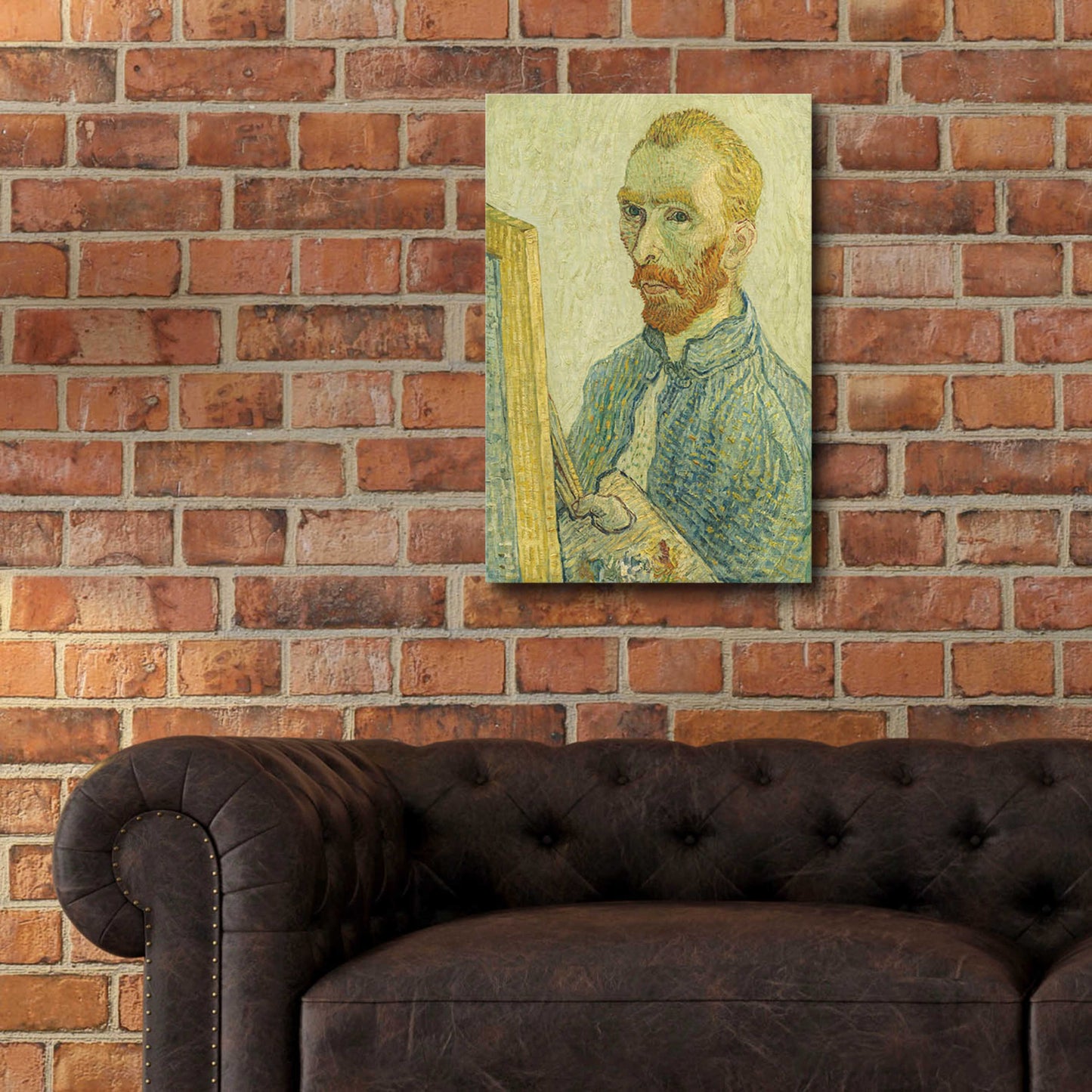 Epic Art 'Portrait Of Vincent Van Gogh' by Vincent Van Gogh, Acrylic Glass Wall Art,16x24