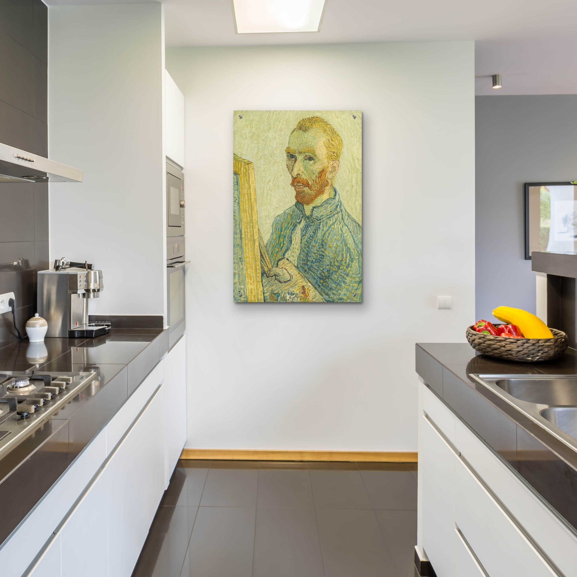 Epic Art 'Portrait Of Vincent Van Gogh' by Vincent Van Gogh, Acrylic Glass Wall Art,24x36