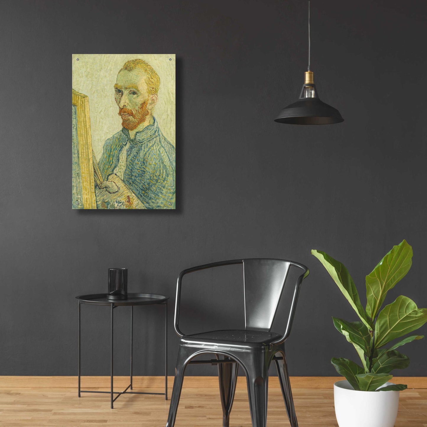 Epic Art 'Portrait Of Vincent Van Gogh' by Vincent Van Gogh, Acrylic Glass Wall Art,24x36