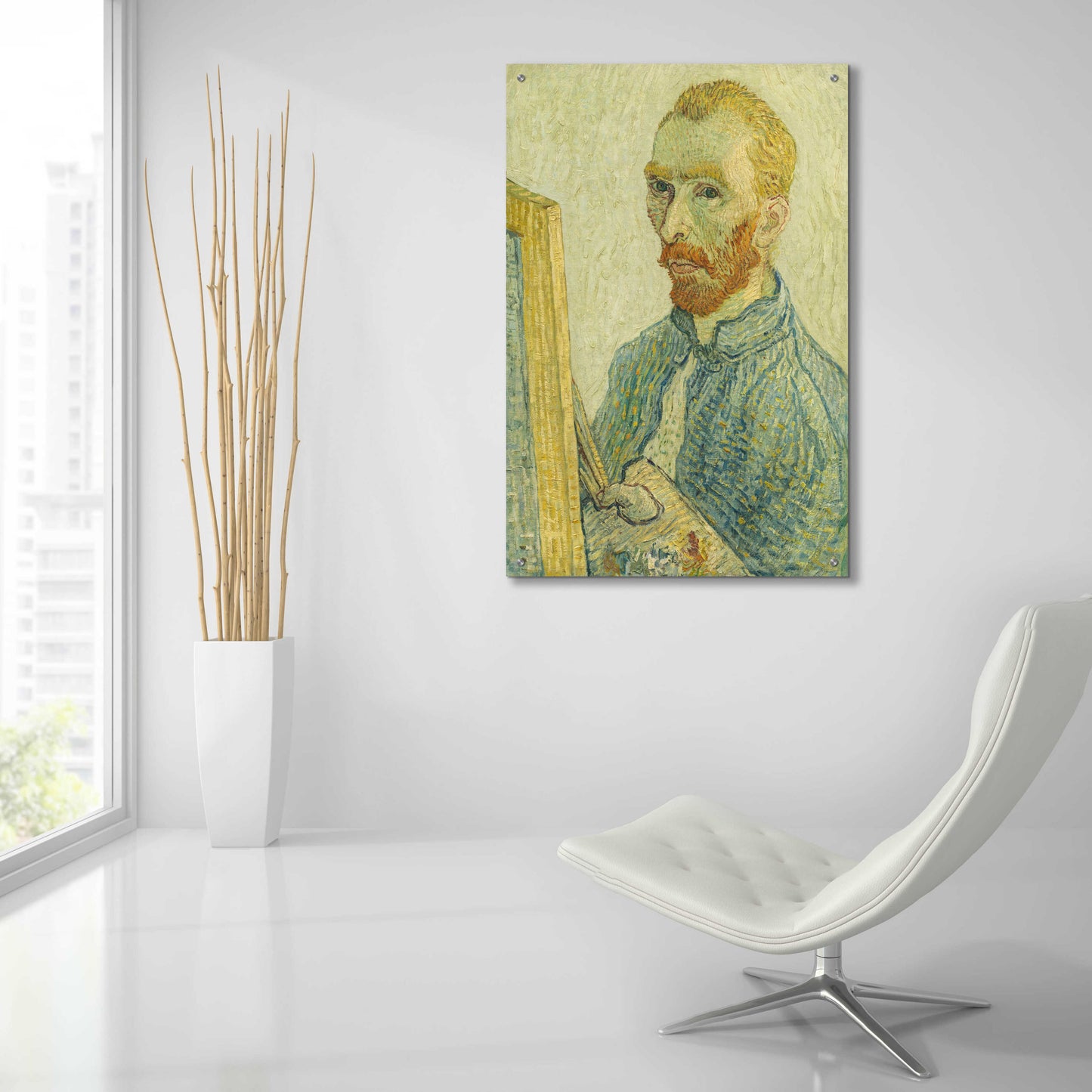 Epic Art 'Portrait Of Vincent Van Gogh' by Vincent Van Gogh, Acrylic Glass Wall Art,24x36