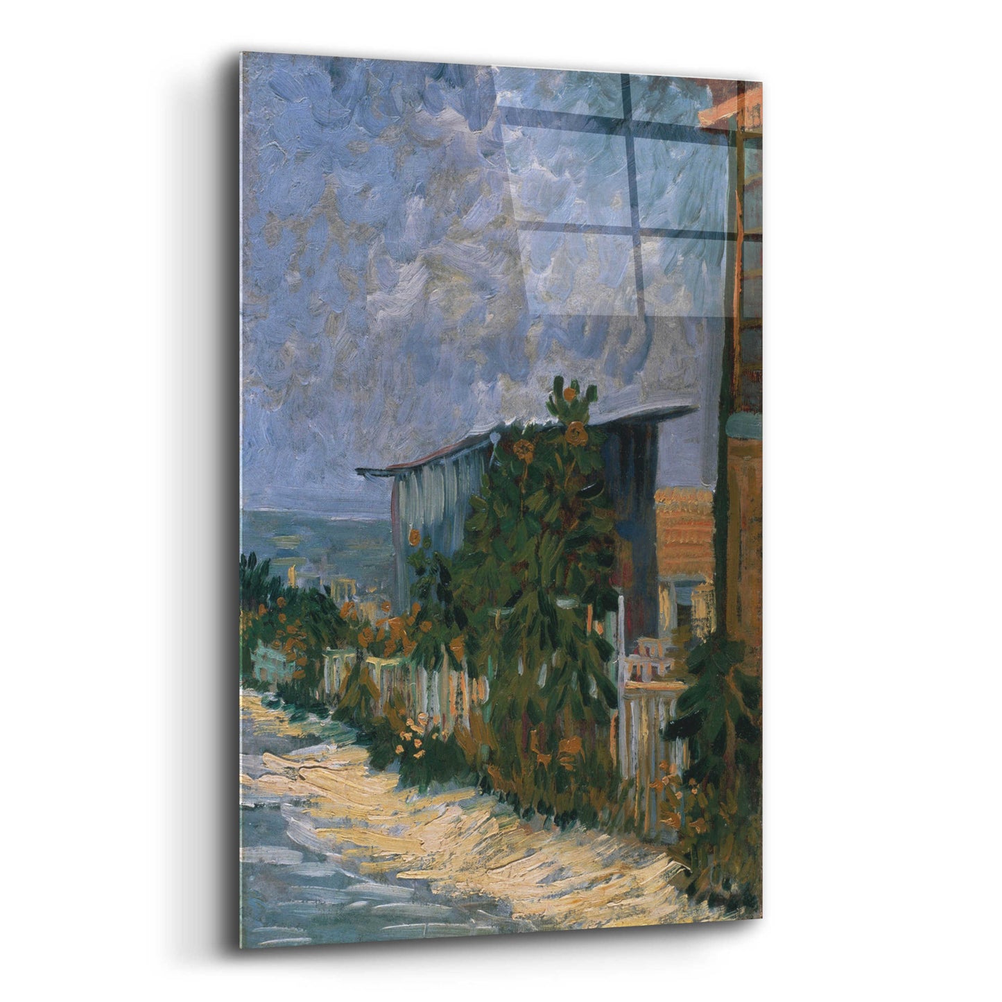 Epic Art 'Shelter On Montmartre' by Vincent Van Gogh, Acrylic Glass Wall Art,12x16