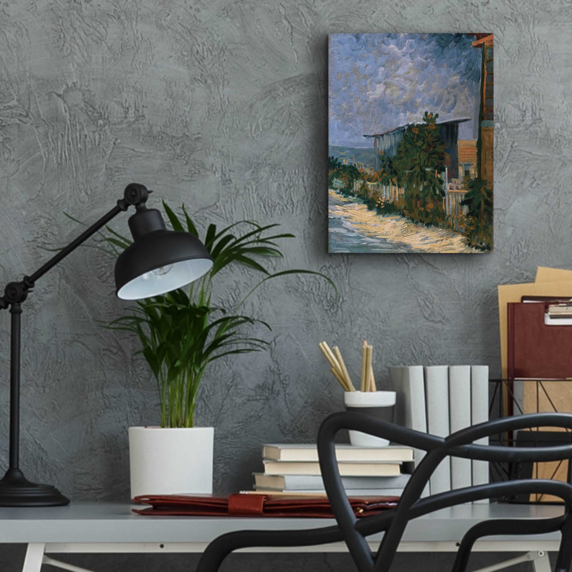 Epic Art 'Shelter On Montmartre' by Vincent Van Gogh, Acrylic Glass Wall Art,12x16