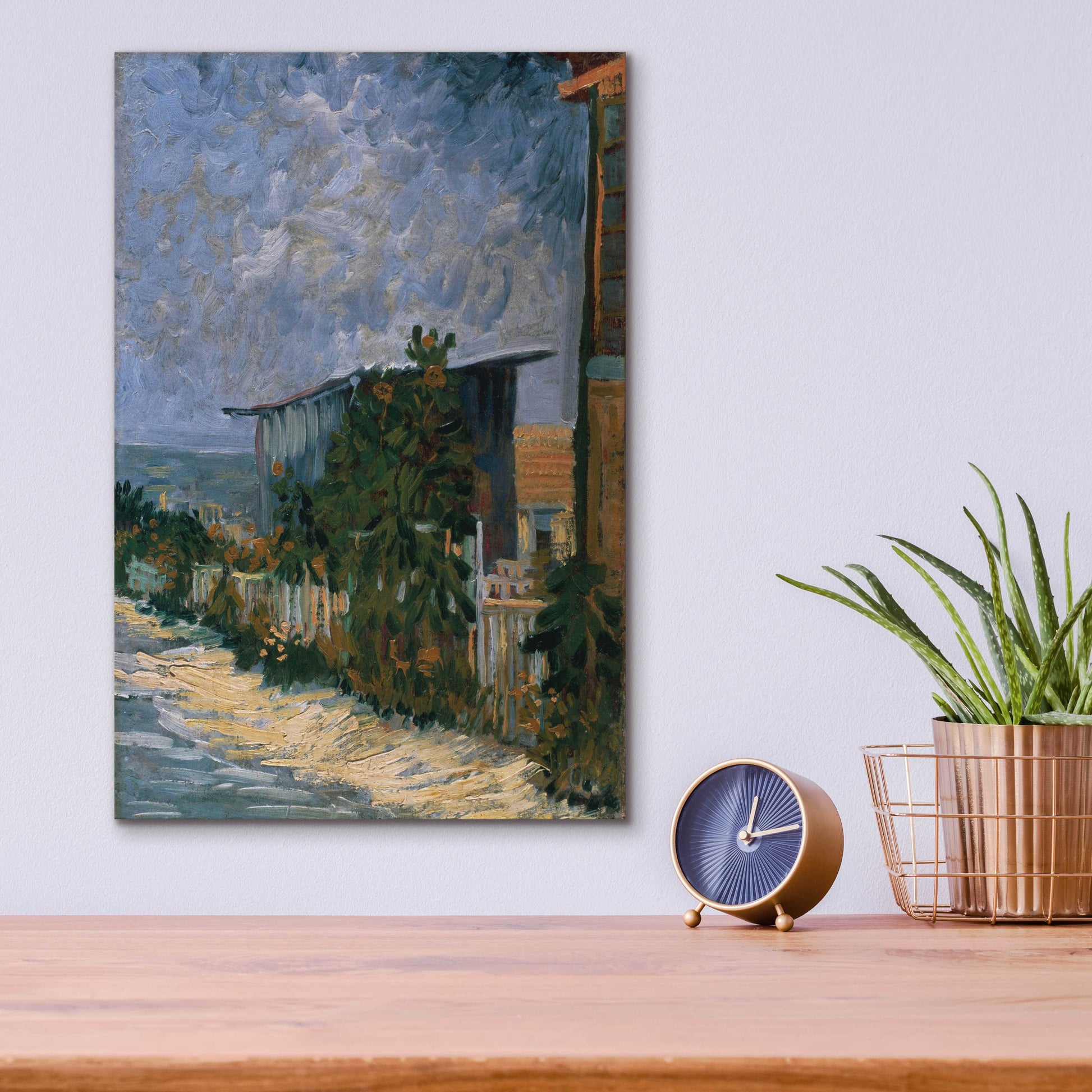 Epic Art 'Shelter On Montmartre' by Vincent Van Gogh, Acrylic Glass Wall Art,12x16