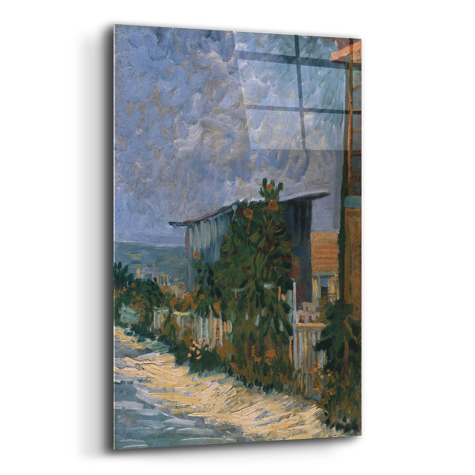 Epic Art 'Shelter On Montmartre' by Vincent Van Gogh, Acrylic Glass Wall Art,16x24