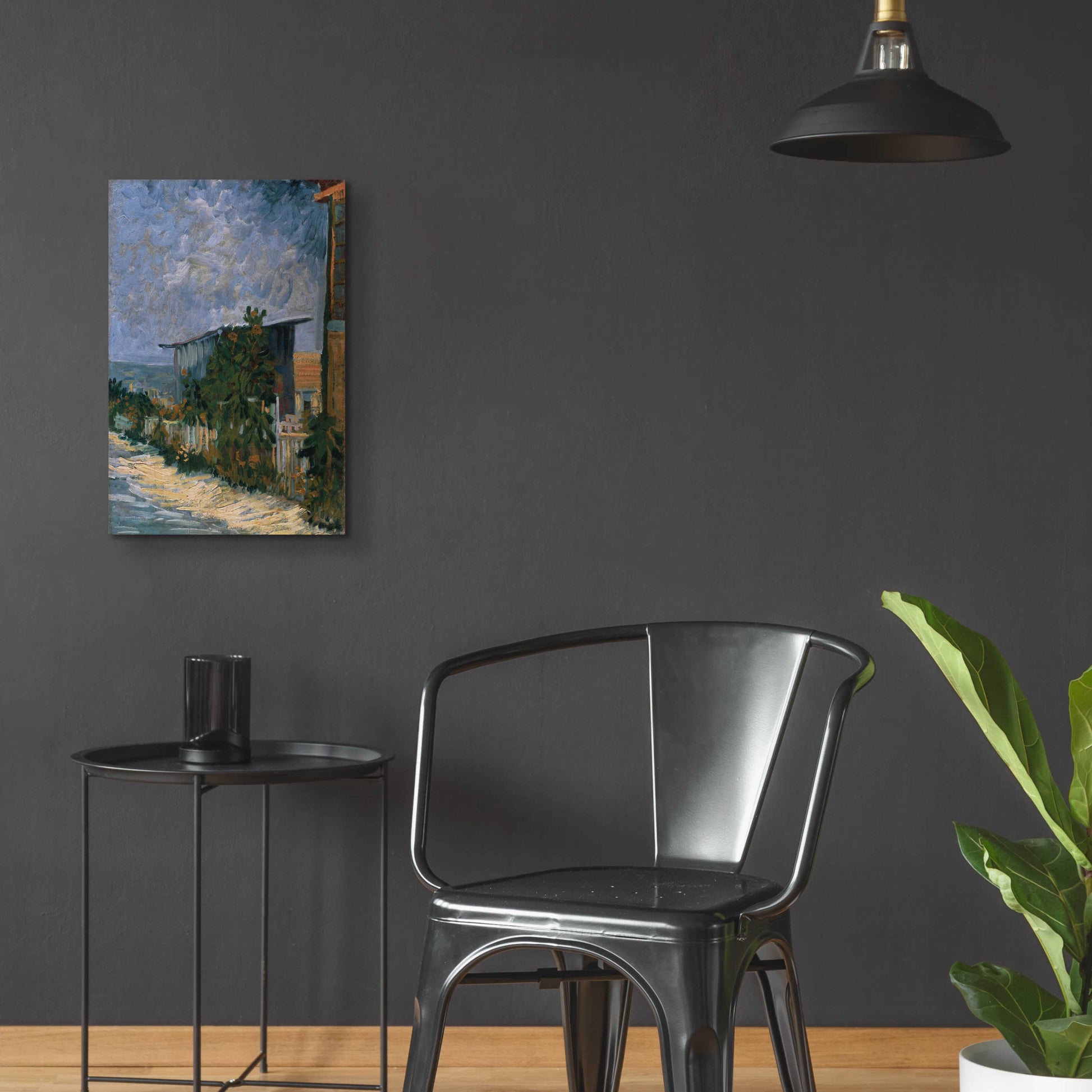 Epic Art 'Shelter On Montmartre' by Vincent Van Gogh, Acrylic Glass Wall Art,16x24