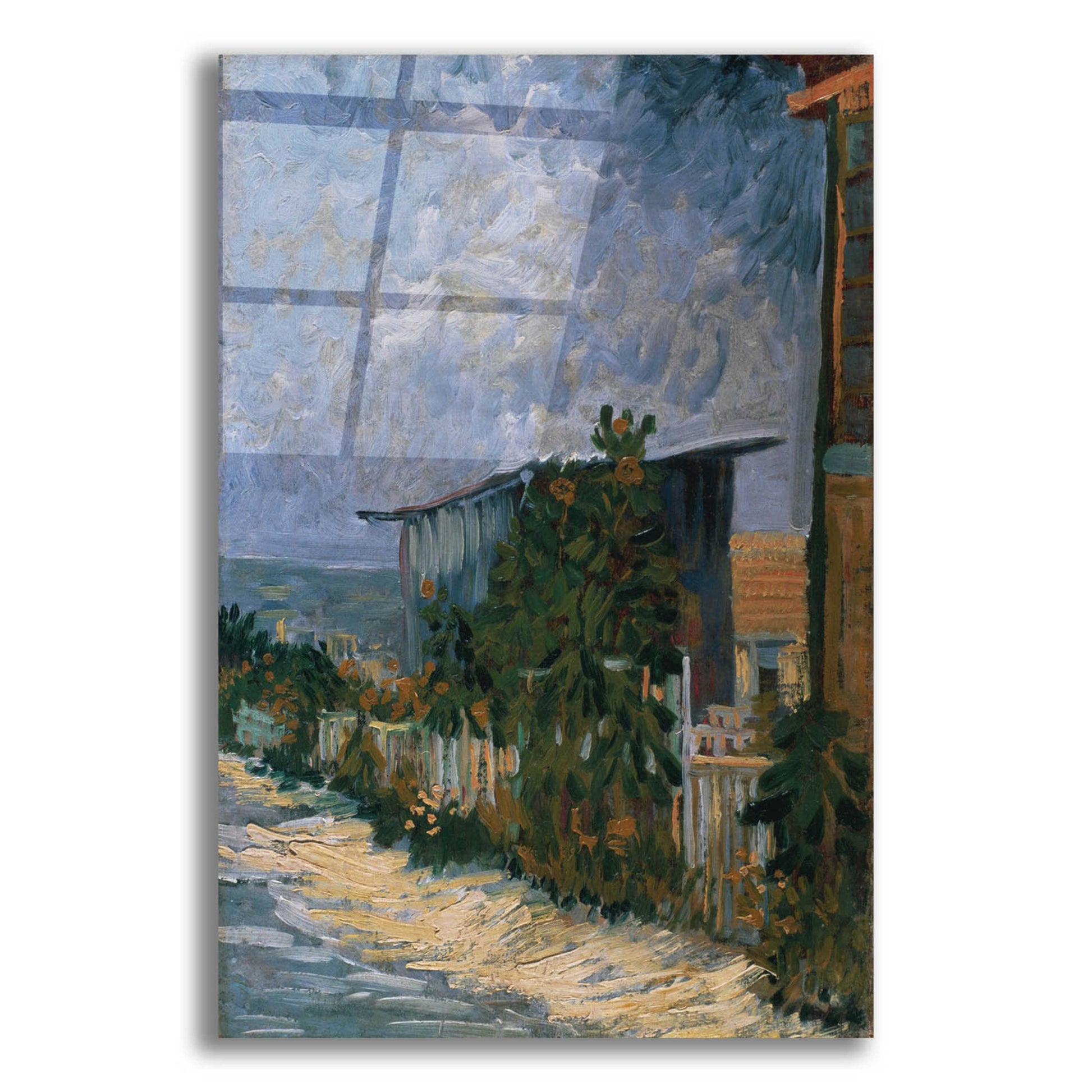 Epic Art 'Shelter On Montmartre' by Vincent Van Gogh, Acrylic Glass Wall Art,16x24