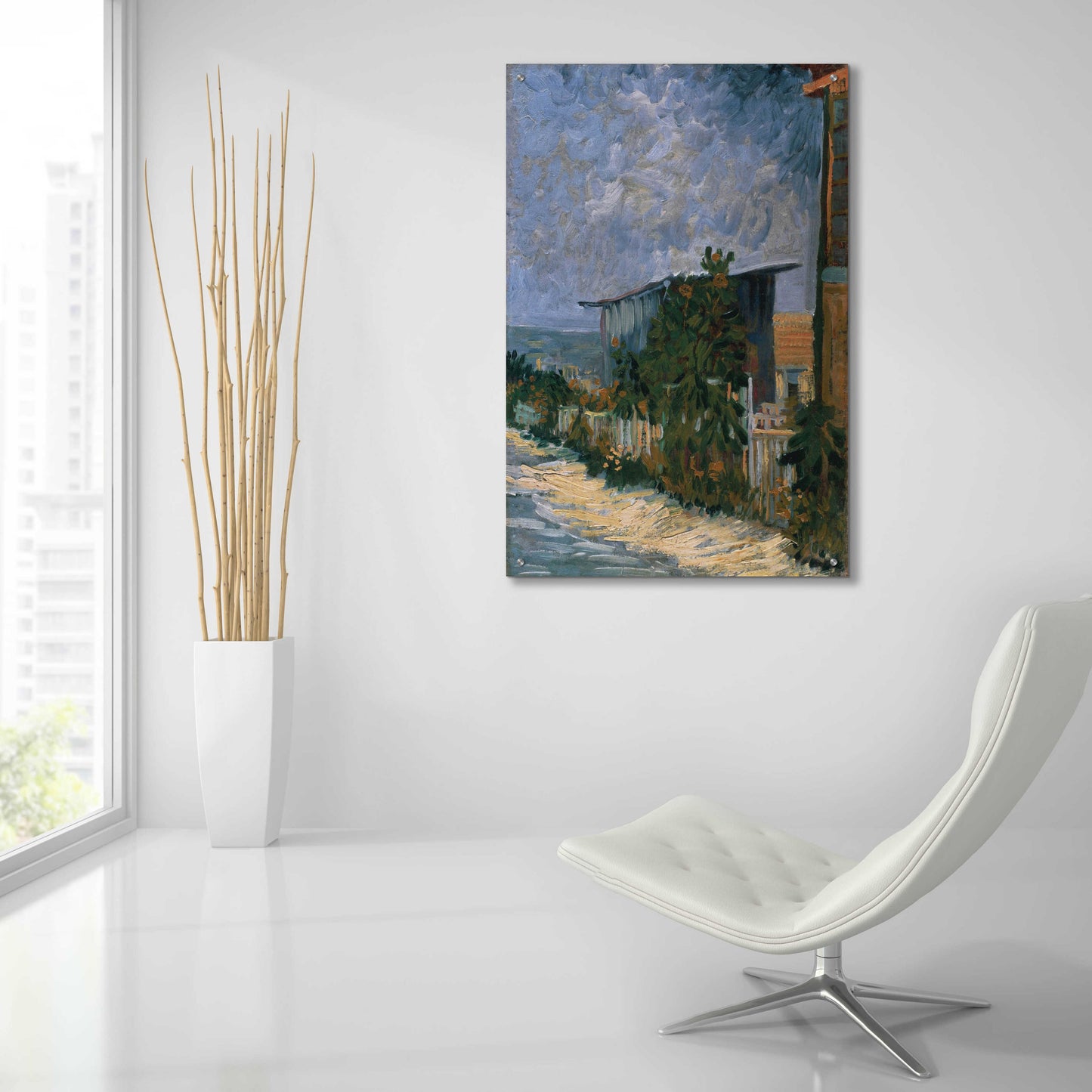 Epic Art 'Shelter On Montmartre' by Vincent Van Gogh, Acrylic Glass Wall Art,24x36