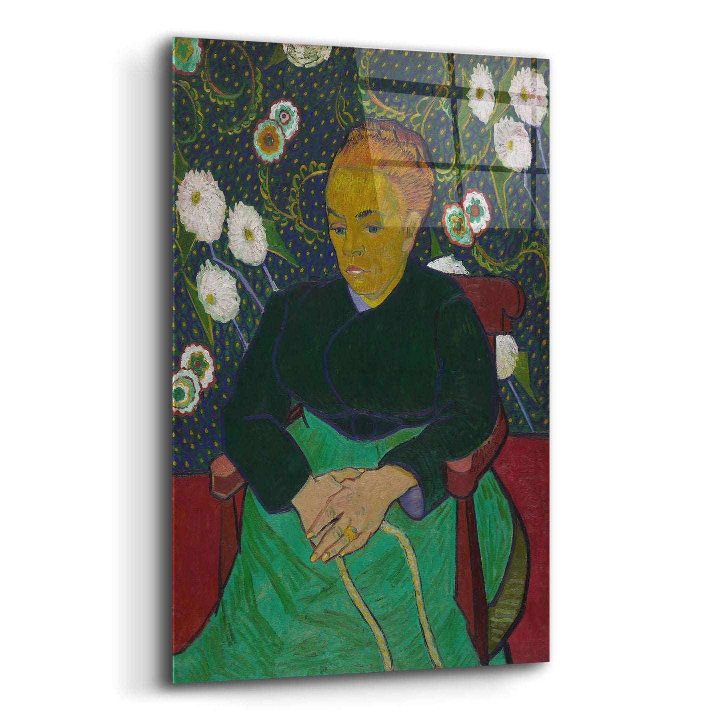 Epic Art 'Madame Roulin Rocking The Cradle' by Vincent Van Gogh, Acrylic Glass Wall Art,12x16