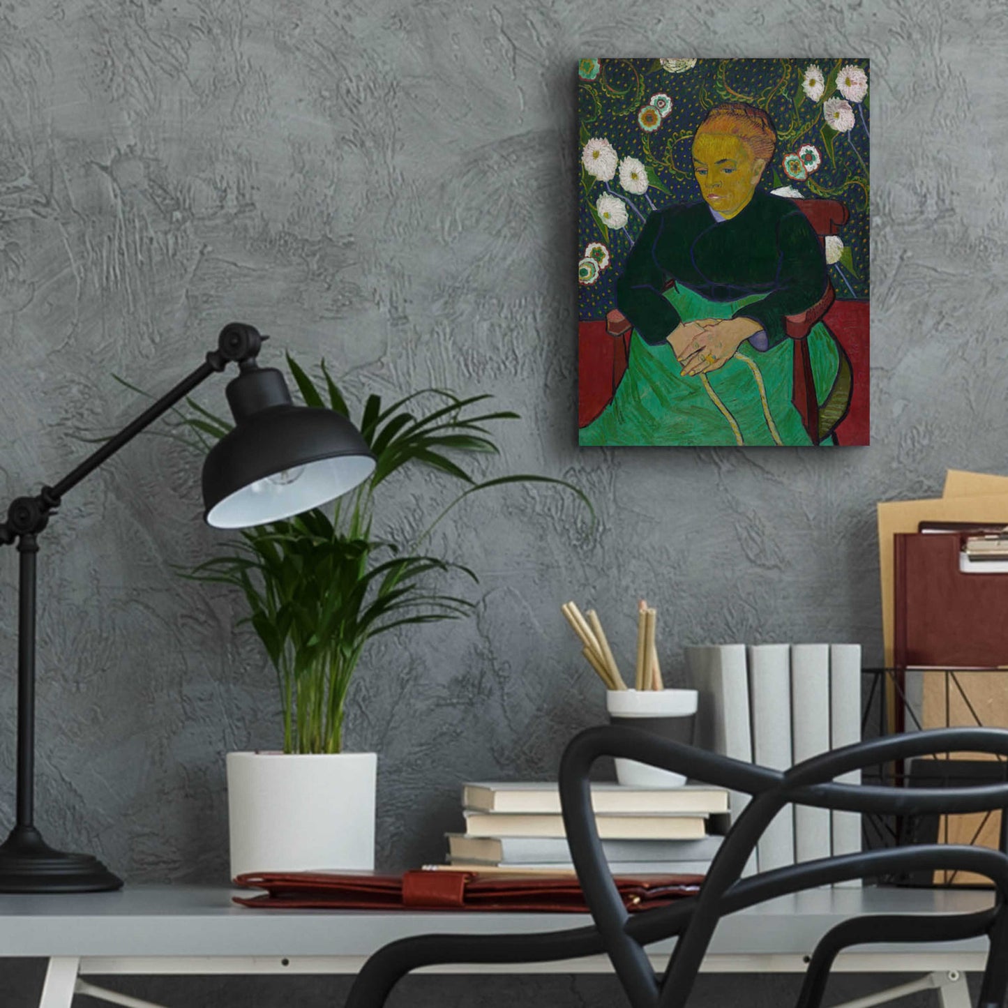 Epic Art 'Madame Roulin Rocking The Cradle' by Vincent Van Gogh, Acrylic Glass Wall Art,12x16