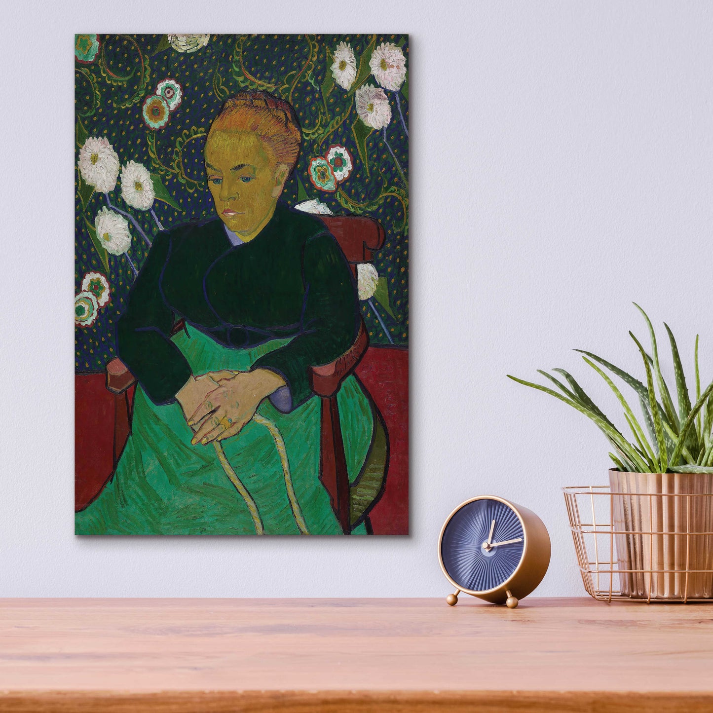 Epic Art 'Madame Roulin Rocking The Cradle' by Vincent Van Gogh, Acrylic Glass Wall Art,12x16