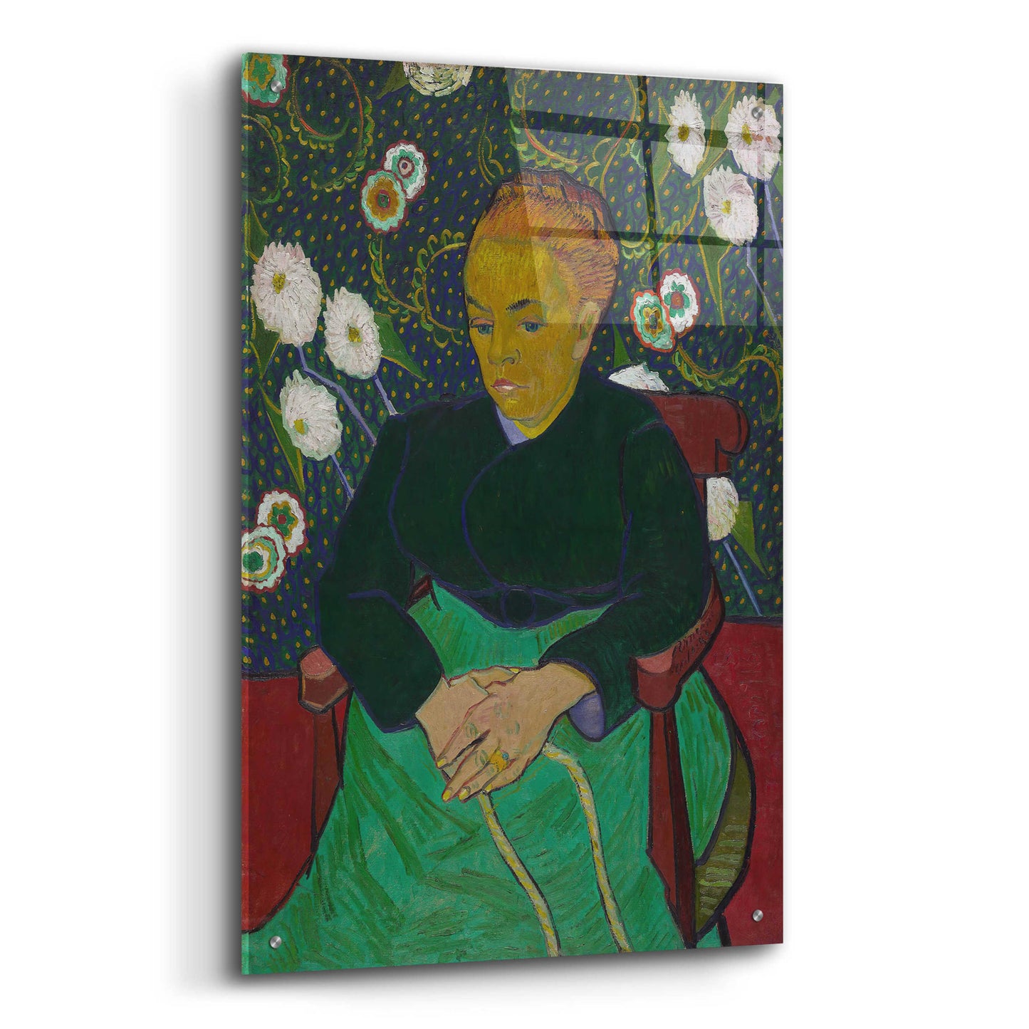 Epic Art 'Madame Roulin Rocking The Cradle' by Vincent Van Gogh, Acrylic Glass Wall Art,24x36