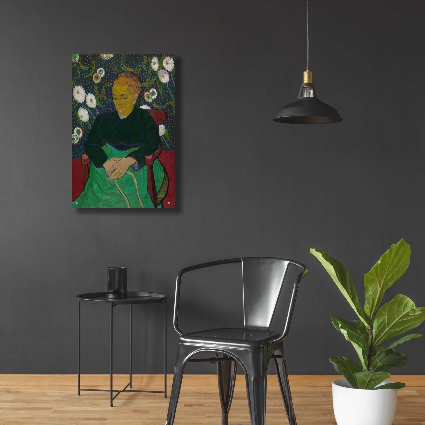 Epic Art 'Madame Roulin Rocking The Cradle' by Vincent Van Gogh, Acrylic Glass Wall Art,24x36