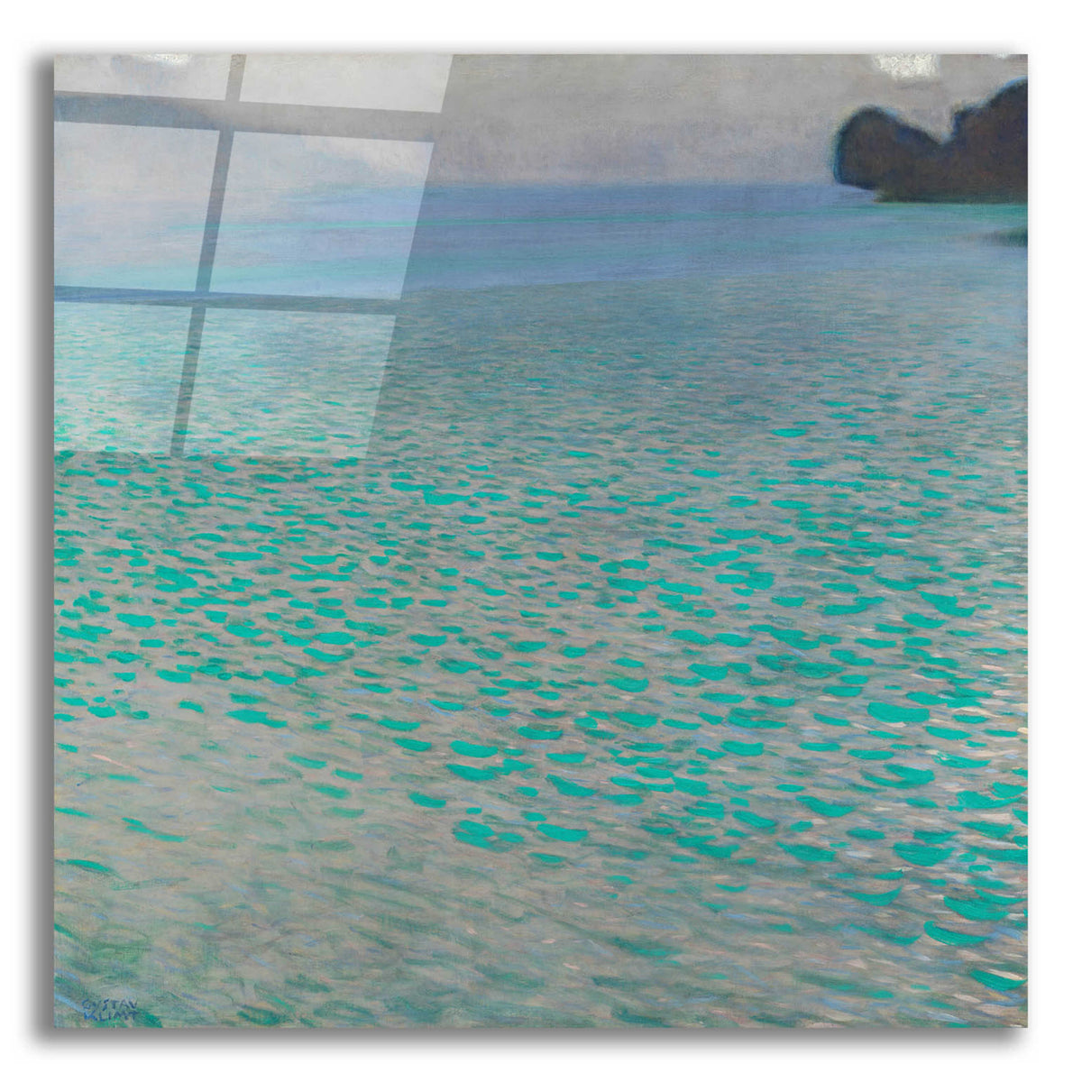 Epic Art 'Attersee' by Gustav Klimt, Acrylic Glass Wall Art