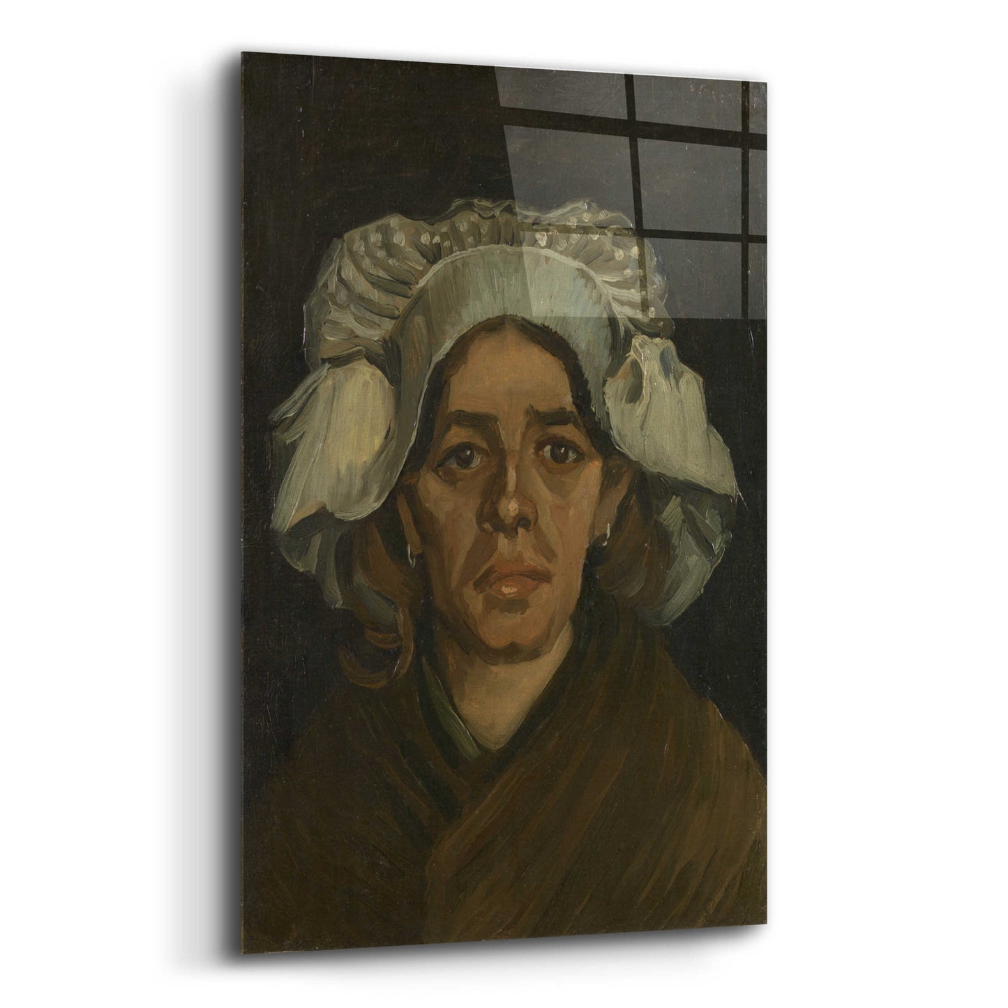 Epic Art 'Head Of A Woman 3' by Vincent Van Gogh, Acrylic Glass Wall Art,12x16