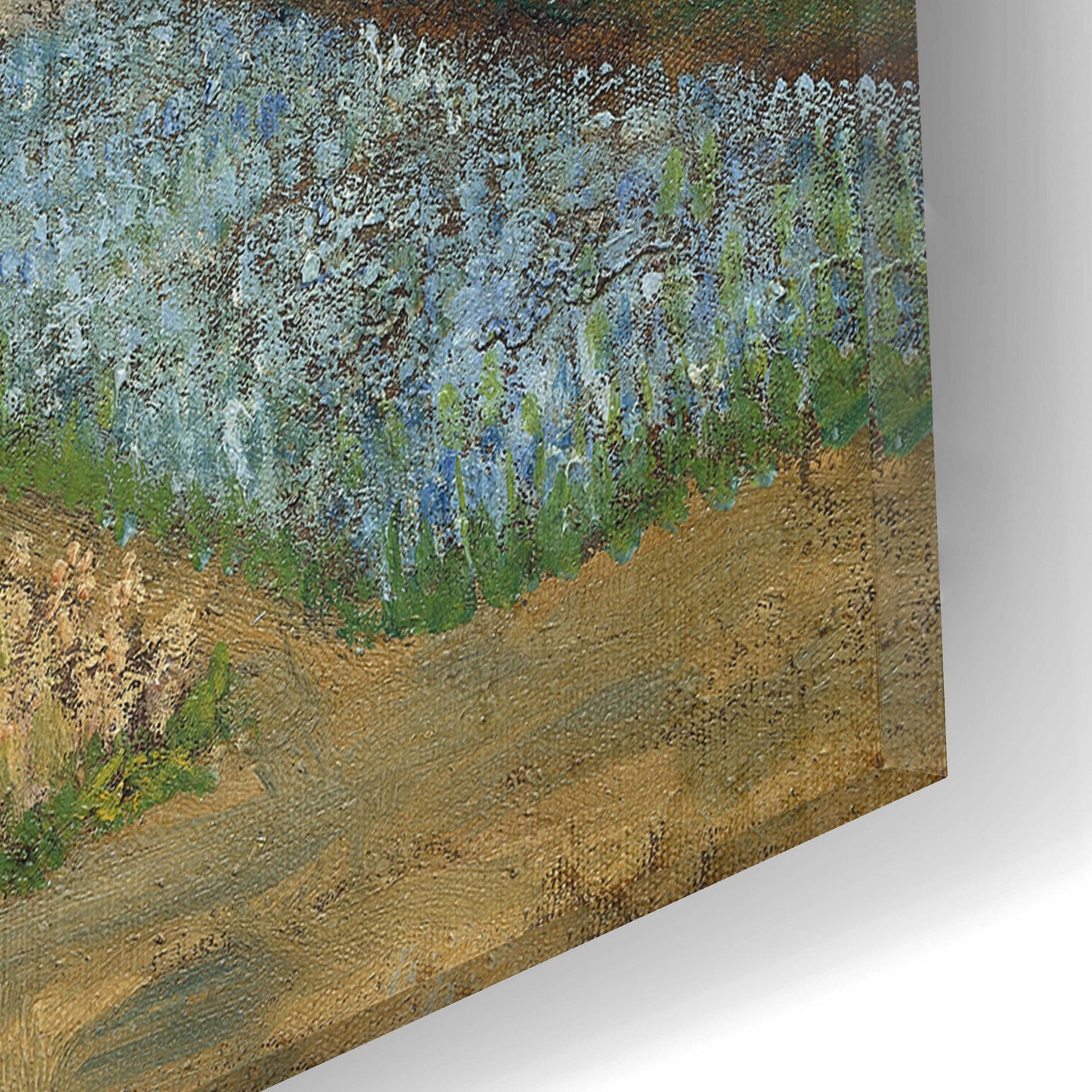 Epic Art 'Flower Beds In Holland' by Vincent Van Gogh, Acrylic Glass Wall Art,16x12