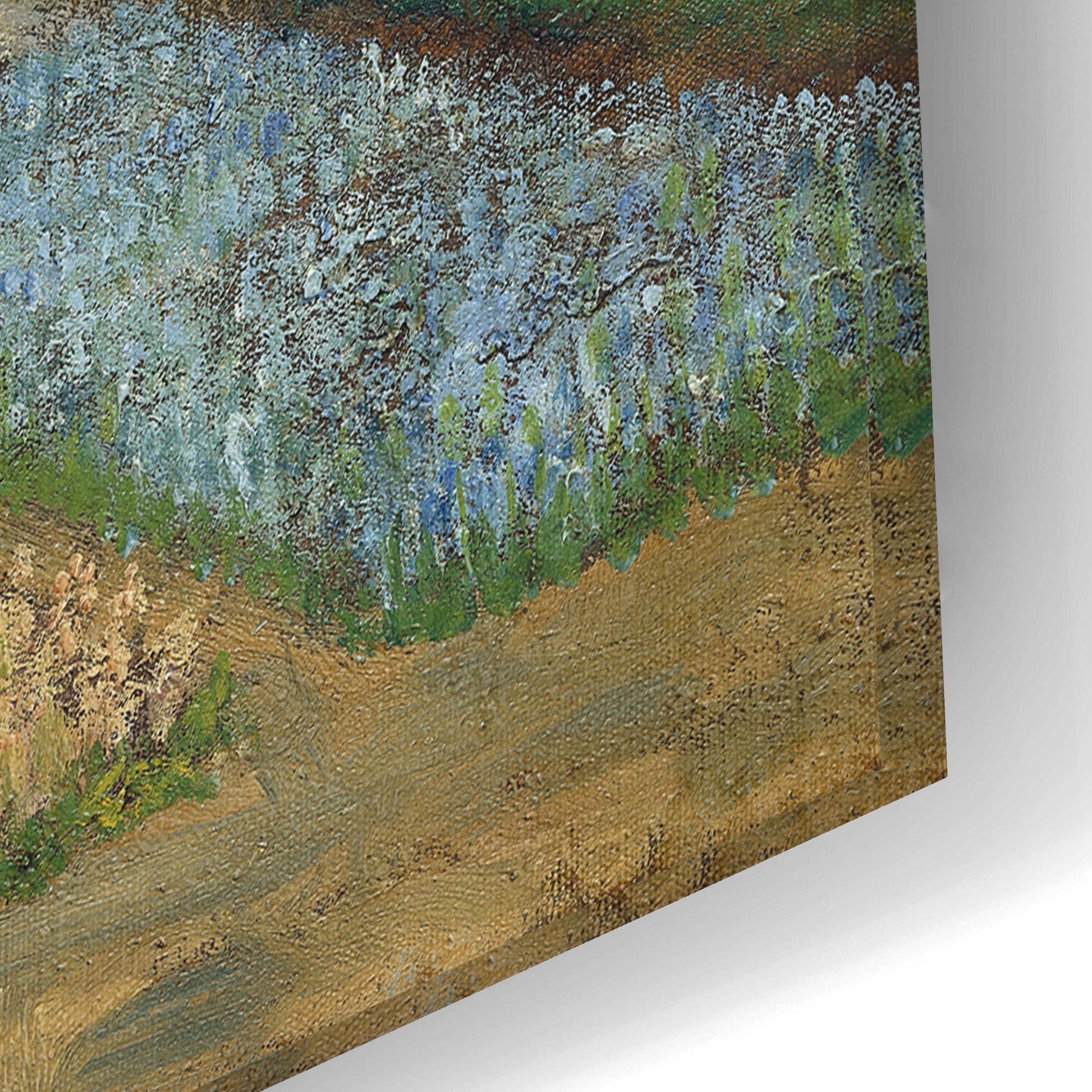 Epic Art 'Flower Beds In Holland' by Vincent Van Gogh, Acrylic Glass Wall Art,24x16