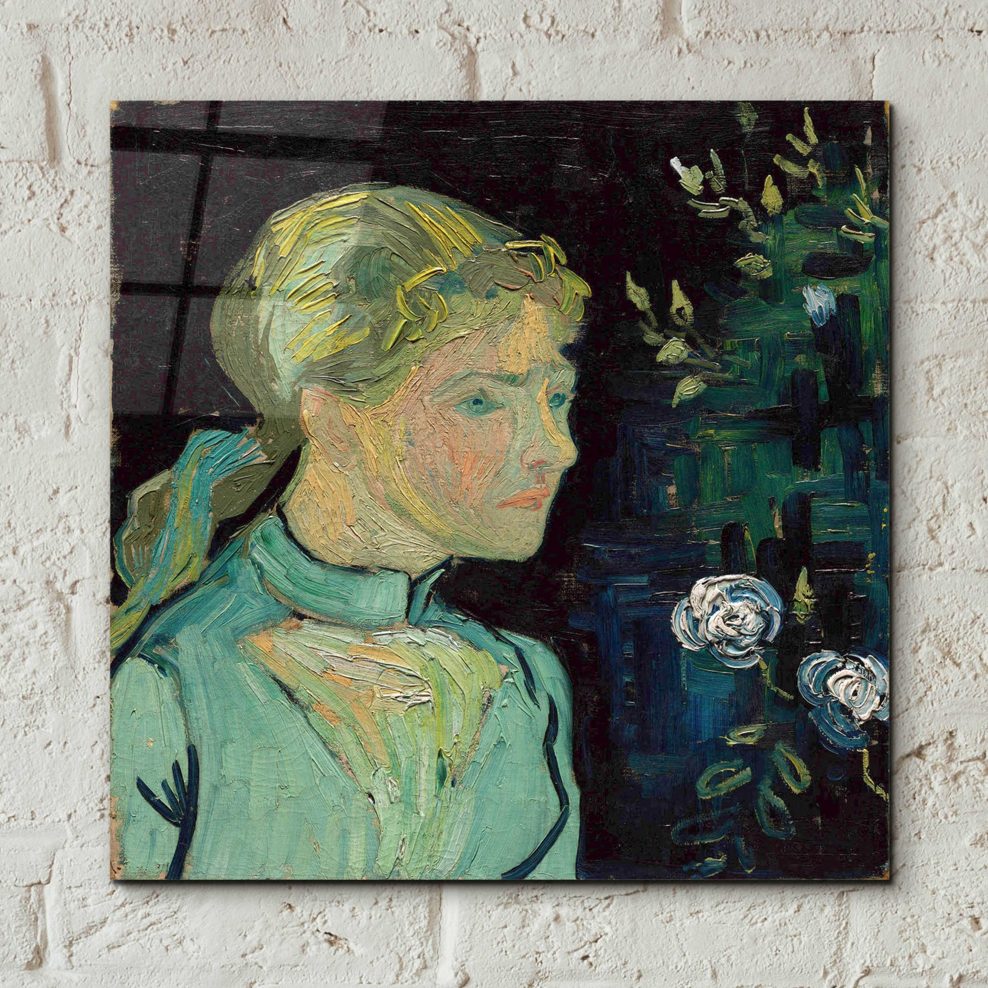 Epic Art 'Adeline Ravoux 1890' by Vincent Van Gogh, Acrylic Glass Wall Art,12x12