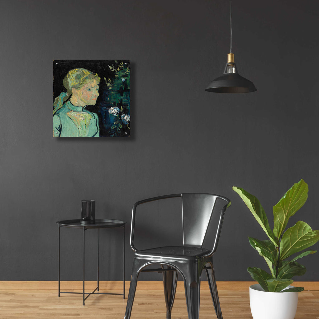 Epic Art 'Adeline Ravoux 1890' by Vincent Van Gogh, Acrylic Glass Wall Art,24x24