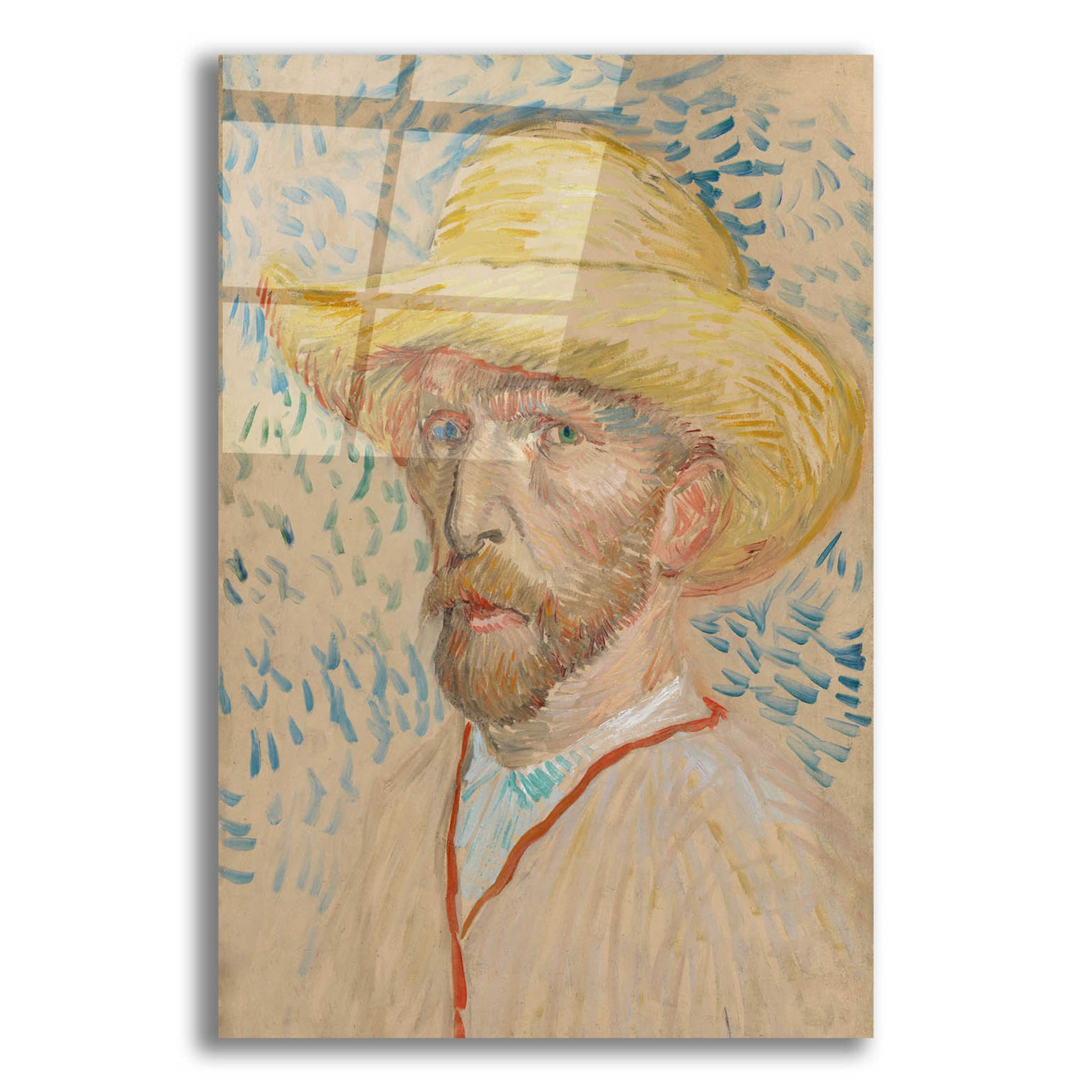 Epic Art 'Zelfportret Selfportrait' by Vincent Van Gogh, Acrylic Glass Wall Art,12x16