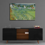Epic Art 'Vineyards At Auvers' by Vincent Van Gogh, Acrylic Glass Wall Art,36x24