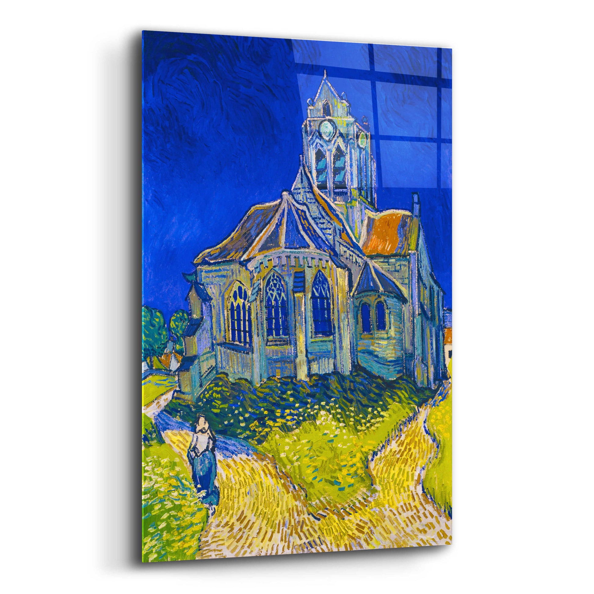 Epic Art 'The Church In Auvers-Sur-Oise, View From The Chevet' by Vincent Van Gogh, Acrylic Glass Wall Art,12x16
