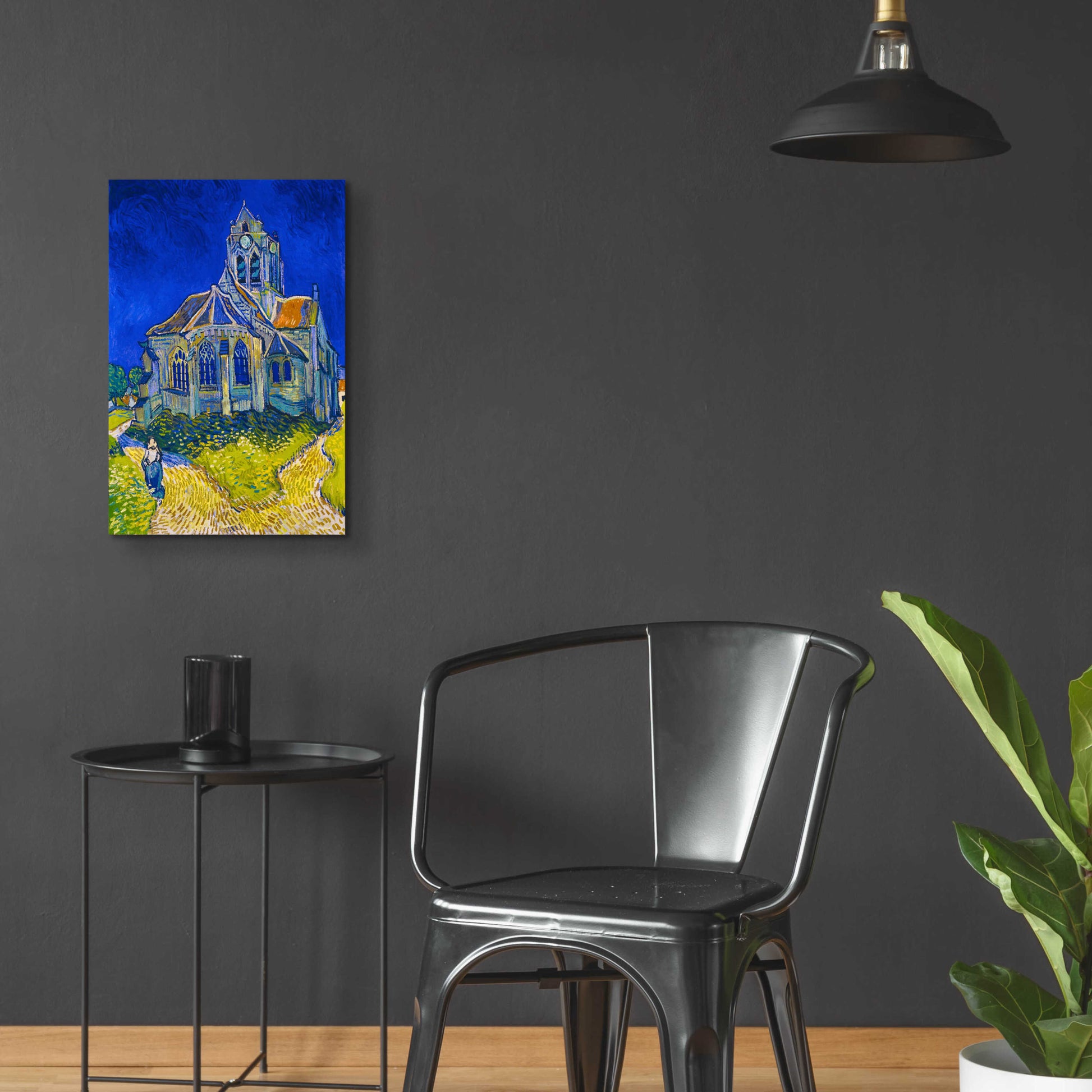 Epic Art 'The Church In Auvers-Sur-Oise, View From The Chevet' by Vincent Van Gogh, Acrylic Glass Wall Art,16x24
