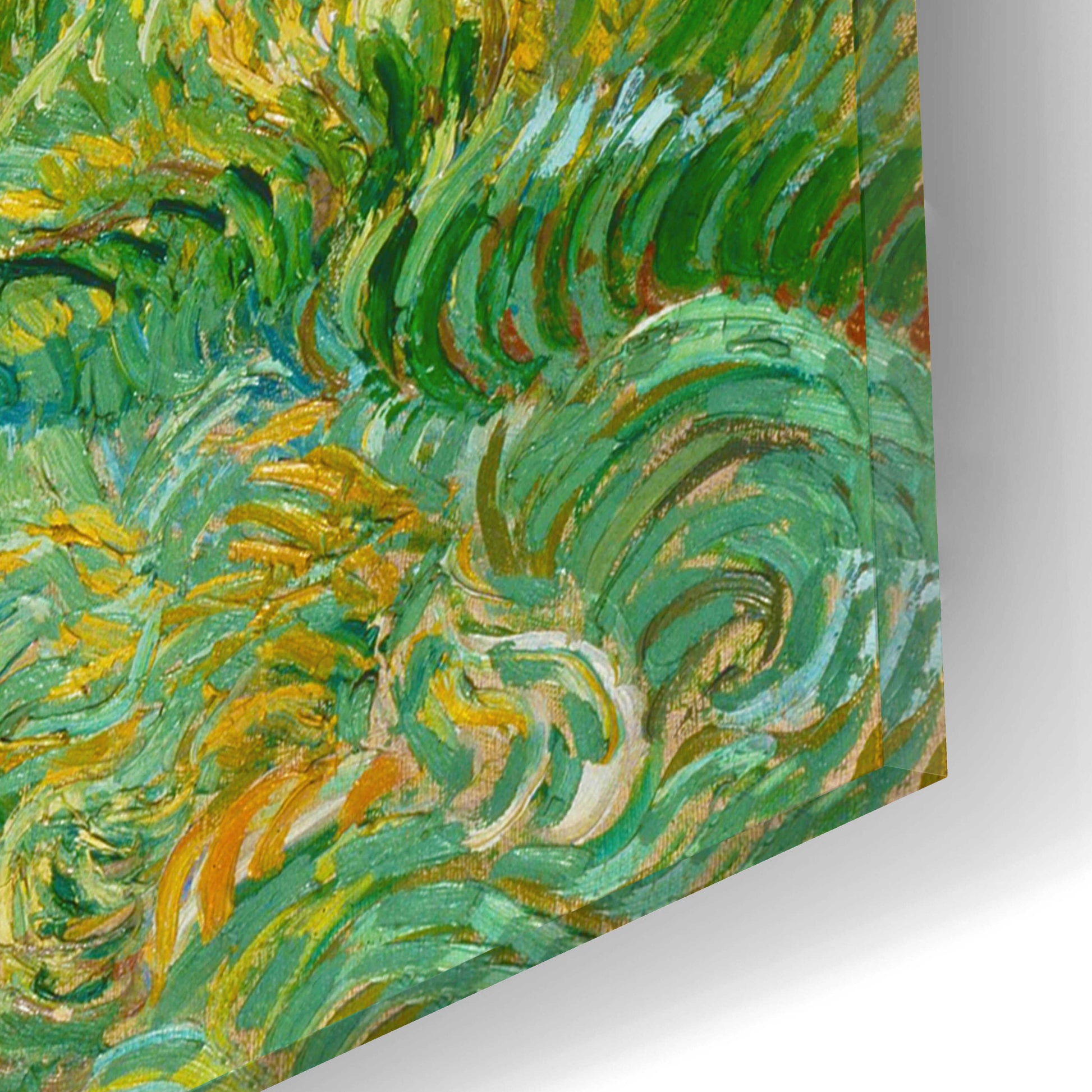 Epic Art 'Landscape From Saint-Remy' by Vincent Van Gogh, Acrylic Glass Wall Art,16x12