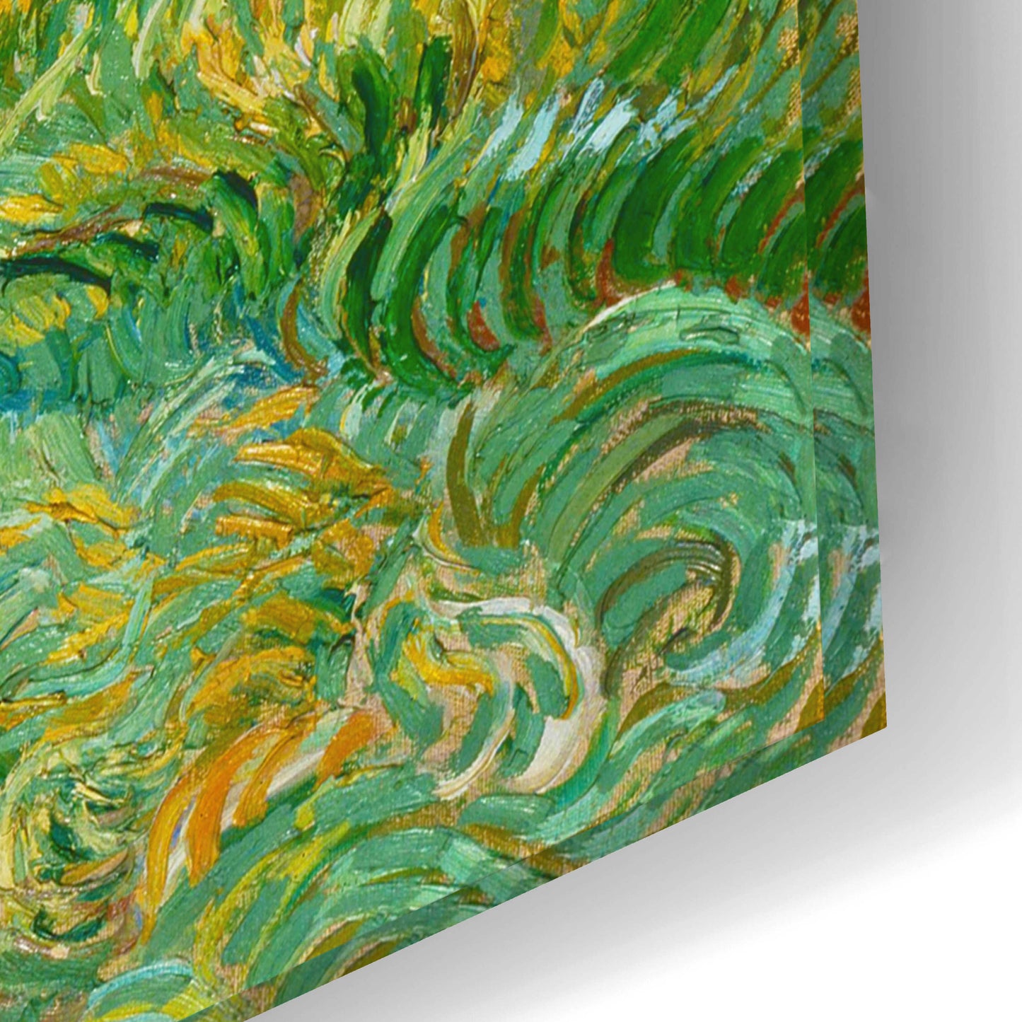 Epic Art 'Landscape From Saint-Remy' by Vincent Van Gogh, Acrylic Glass Wall Art,24x16