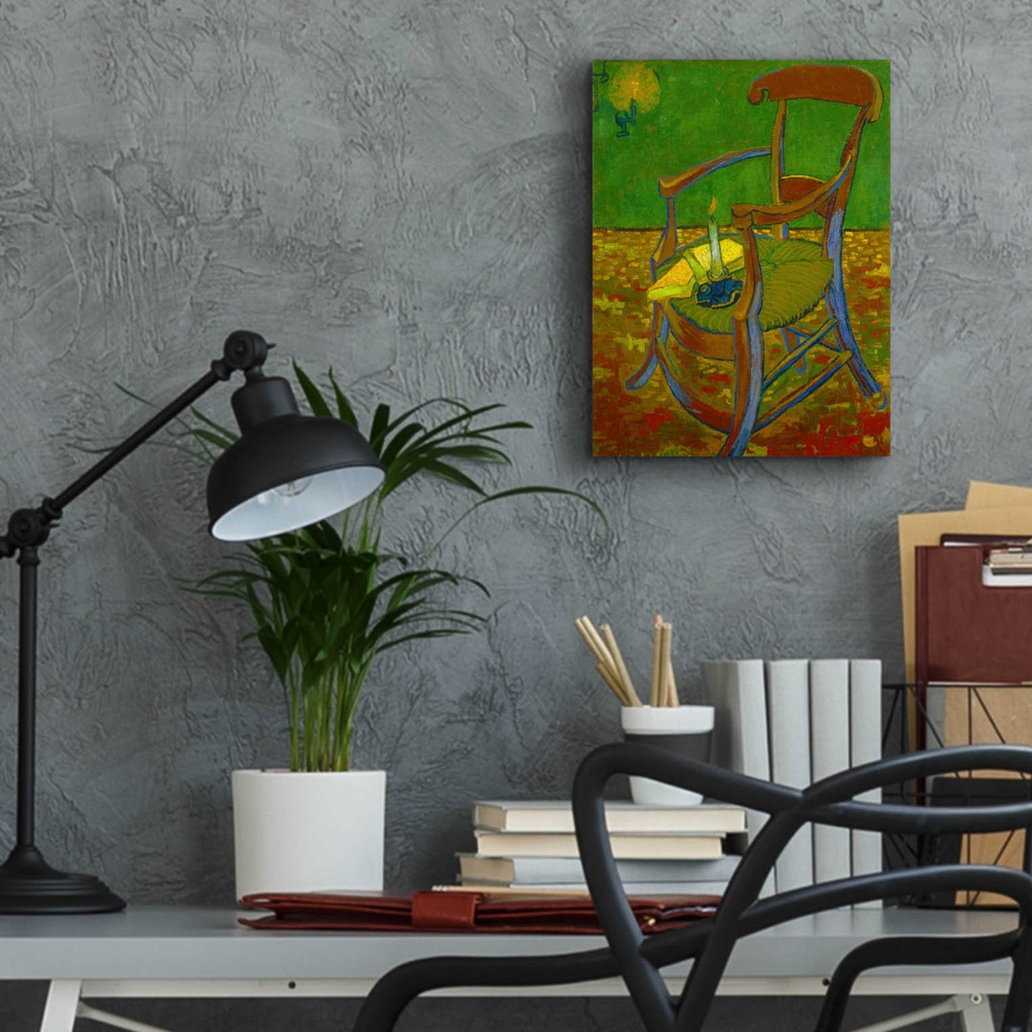 Epic Art 'Gauguin'S Chair' by Vincent Van Gogh, Acrylic Glass Wall Art,12x16