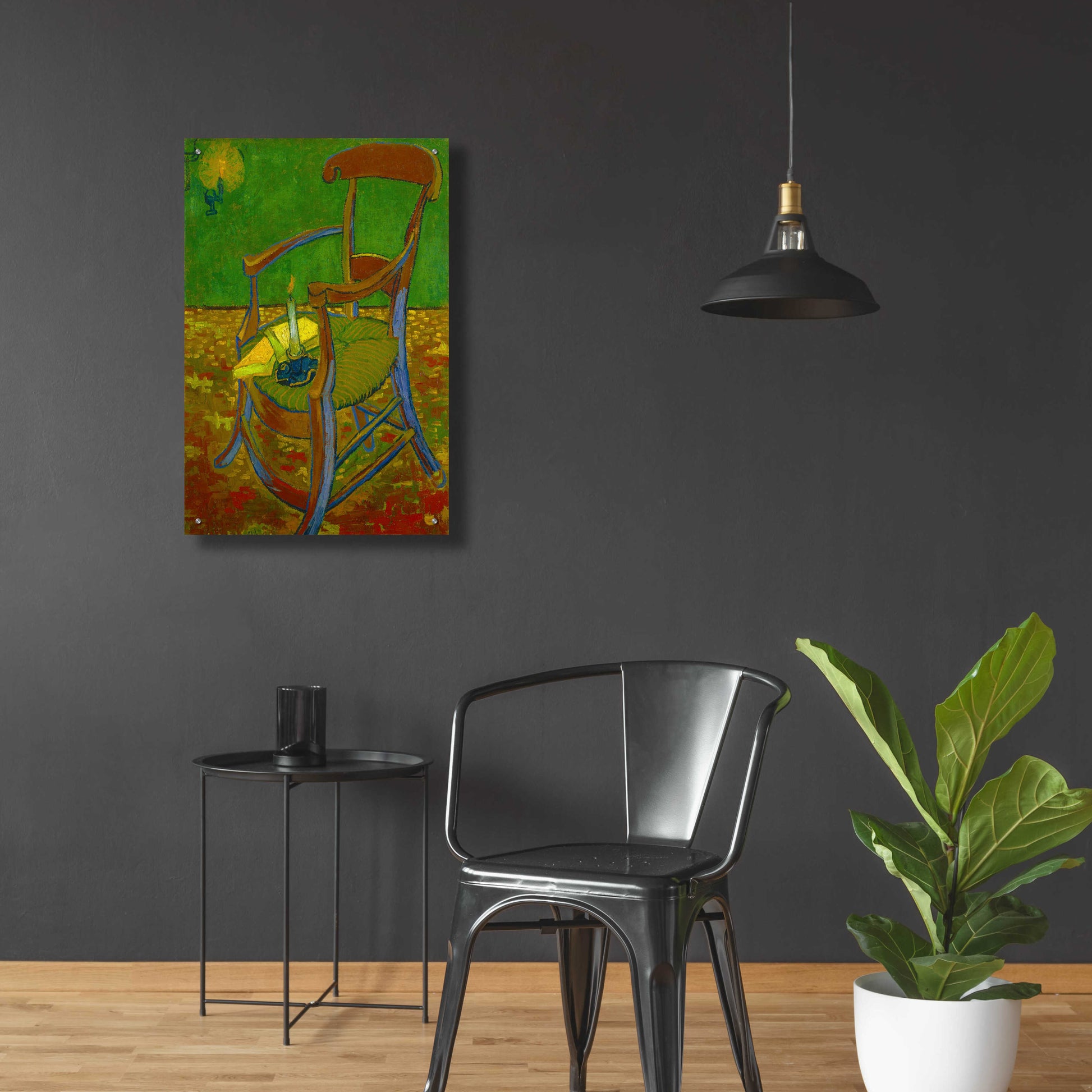 Epic Art 'Gauguin'S Chair' by Vincent Van Gogh, Acrylic Glass Wall Art,24x36