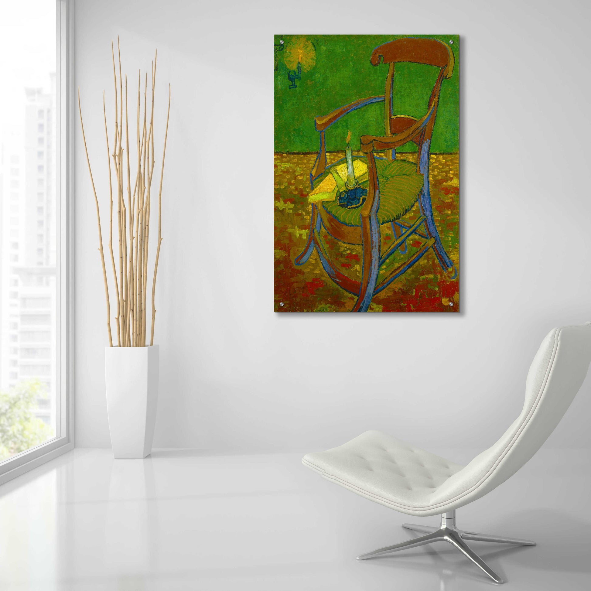 Epic Art 'Gauguin'S Chair' by Vincent Van Gogh, Acrylic Glass Wall Art,24x36