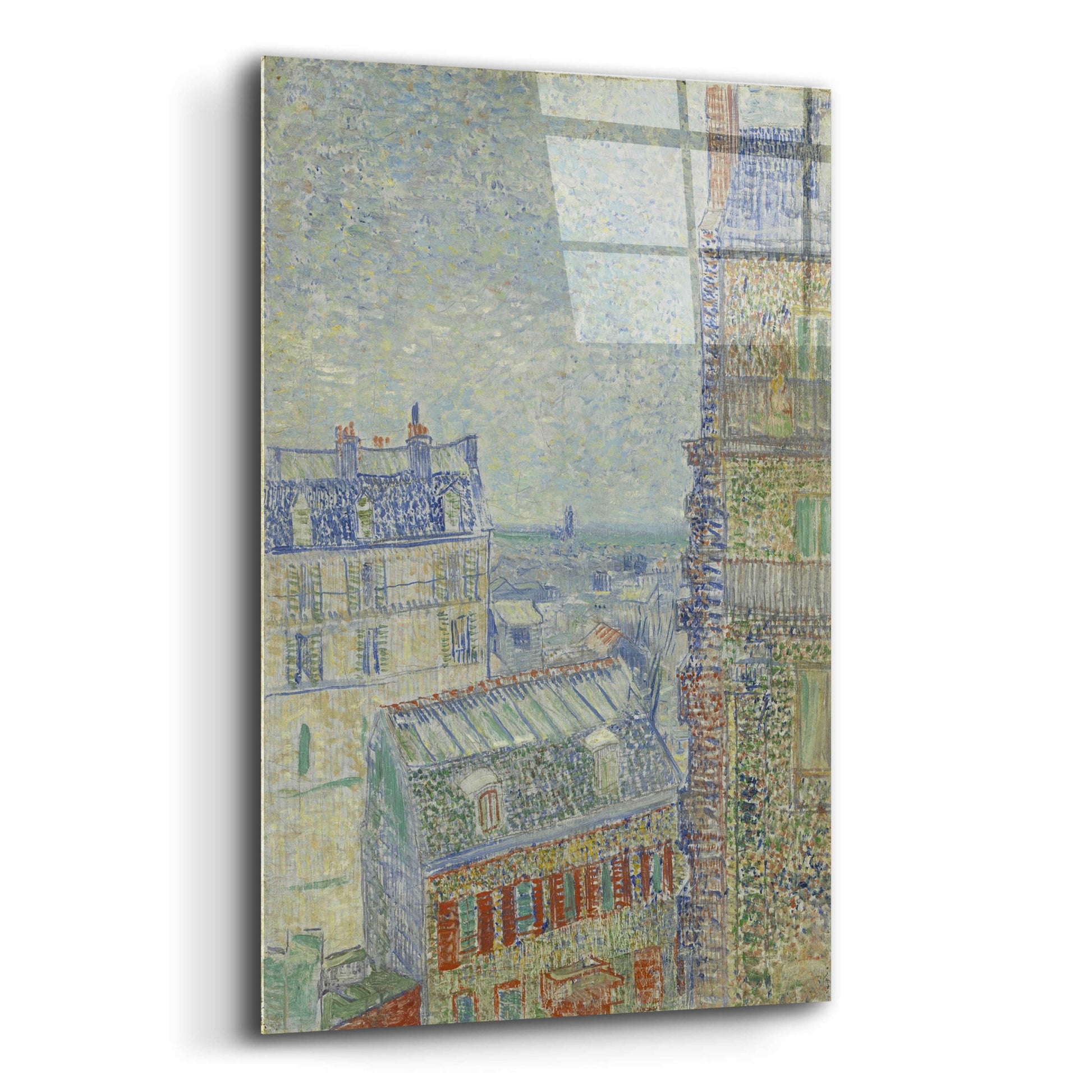 Epic Art 'View From Theo's Apartment' by Vincent Van Gogh, Acrylic Glass Wall Art,12x16