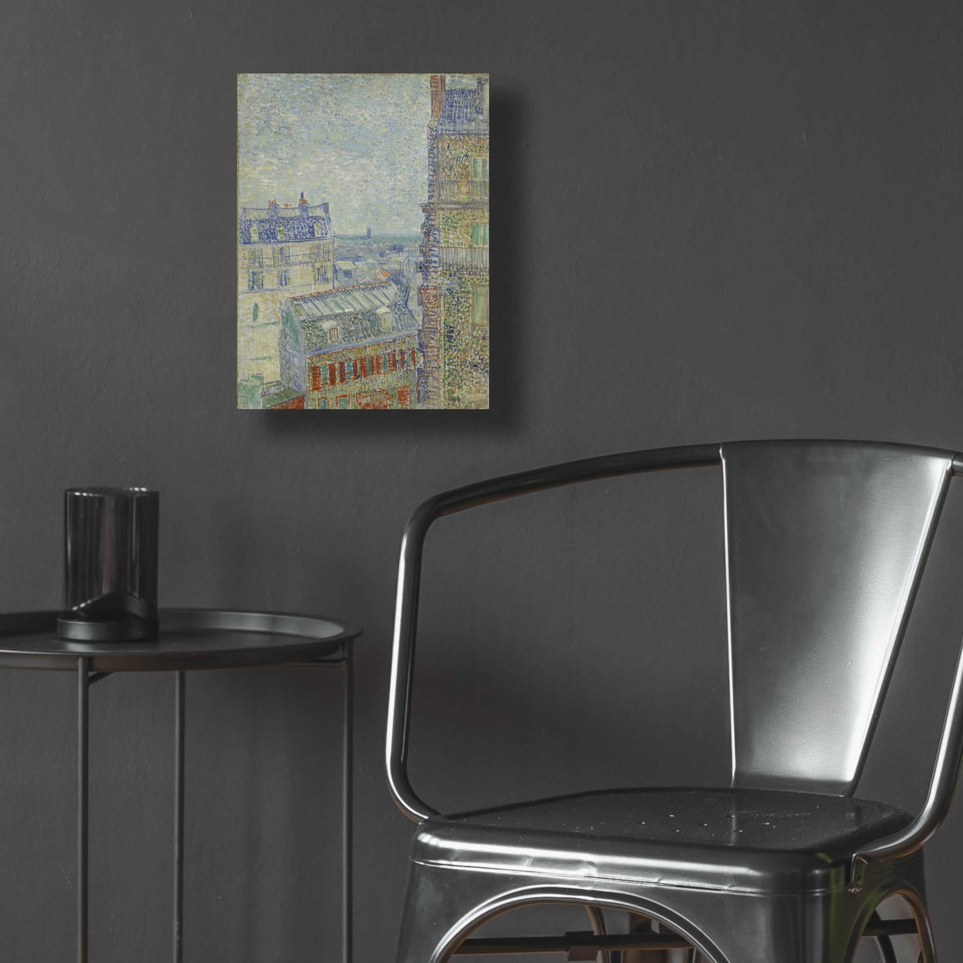 Epic Art 'View From Theo's Apartment' by Vincent Van Gogh, Acrylic Glass Wall Art,12x16