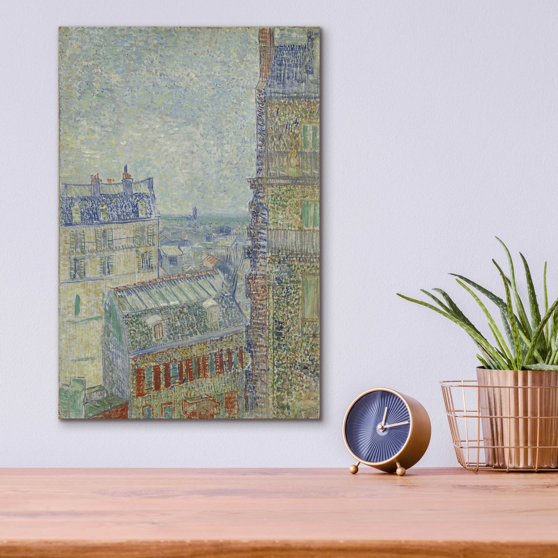 Epic Art 'View From Theo's Apartment' by Vincent Van Gogh, Acrylic Glass Wall Art,12x16